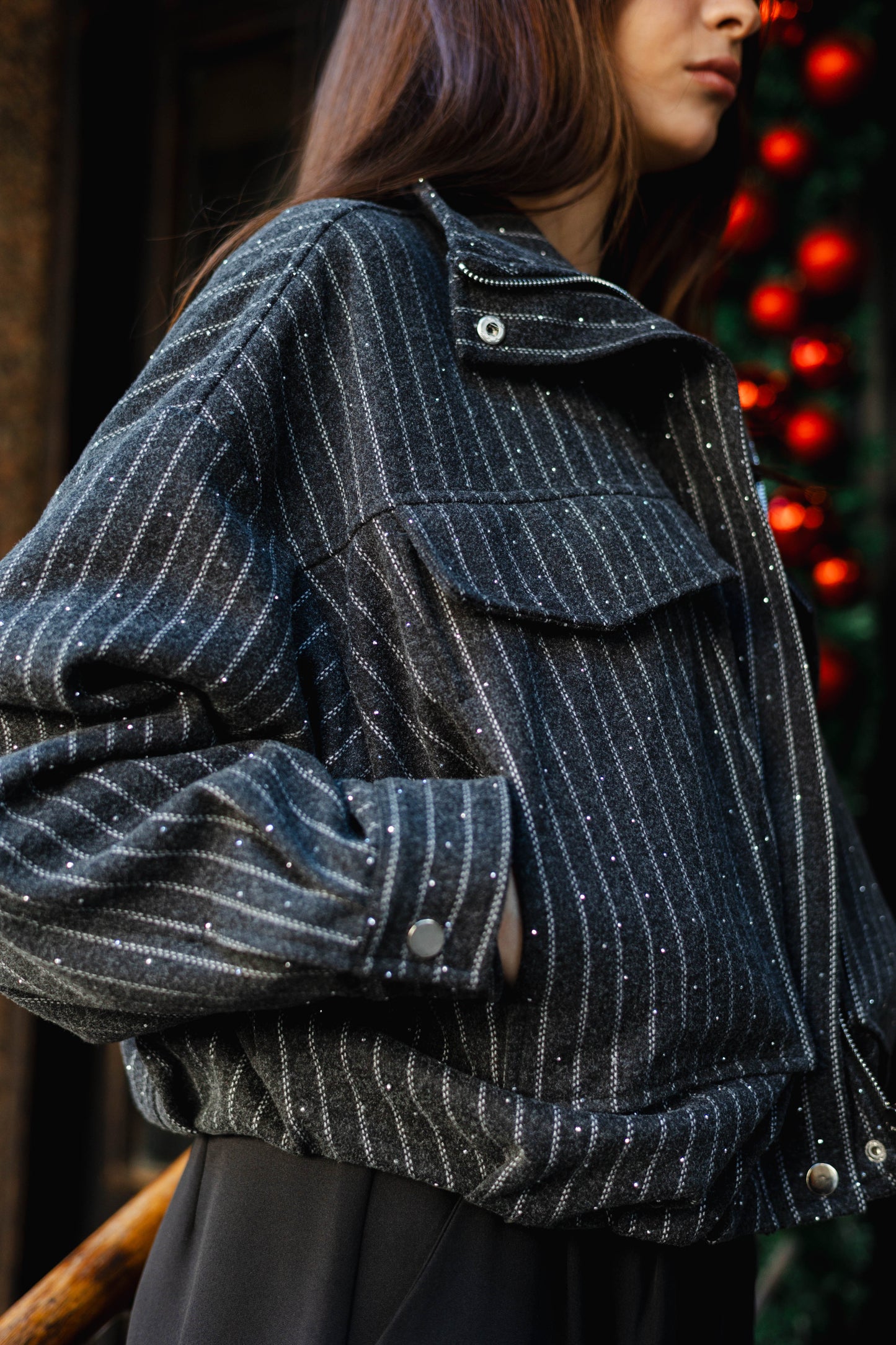 Star Daze Jacket in Dark Grey