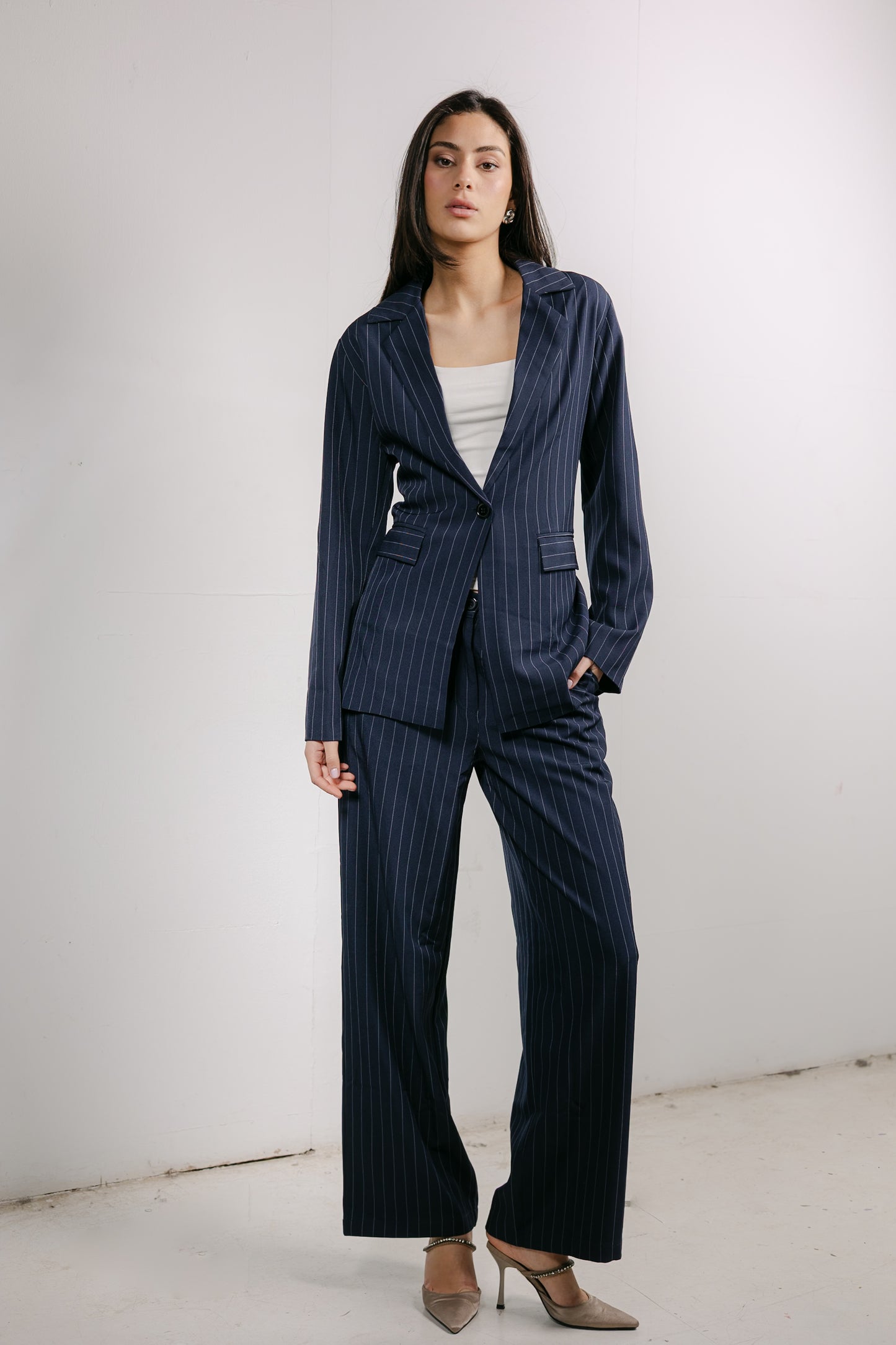 Big Girl Blazer Set in Navy