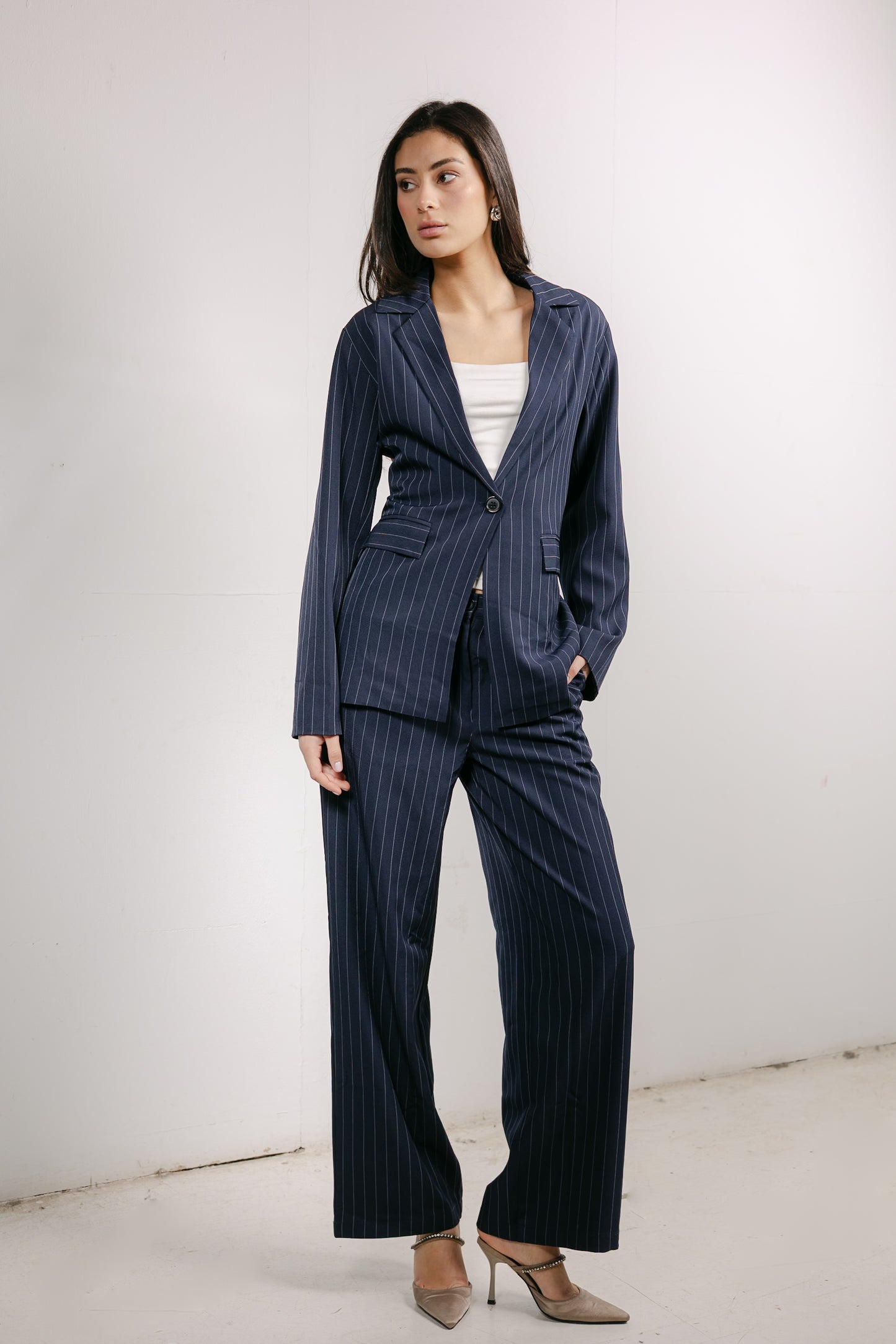 Big Girl Blazer Set in Navy