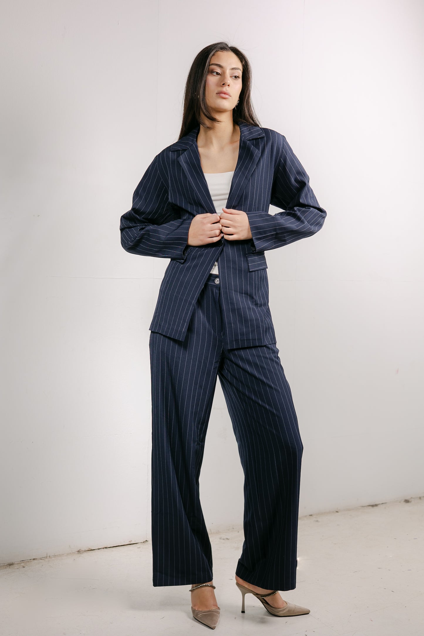 Big Girl Blazer Set in Navy