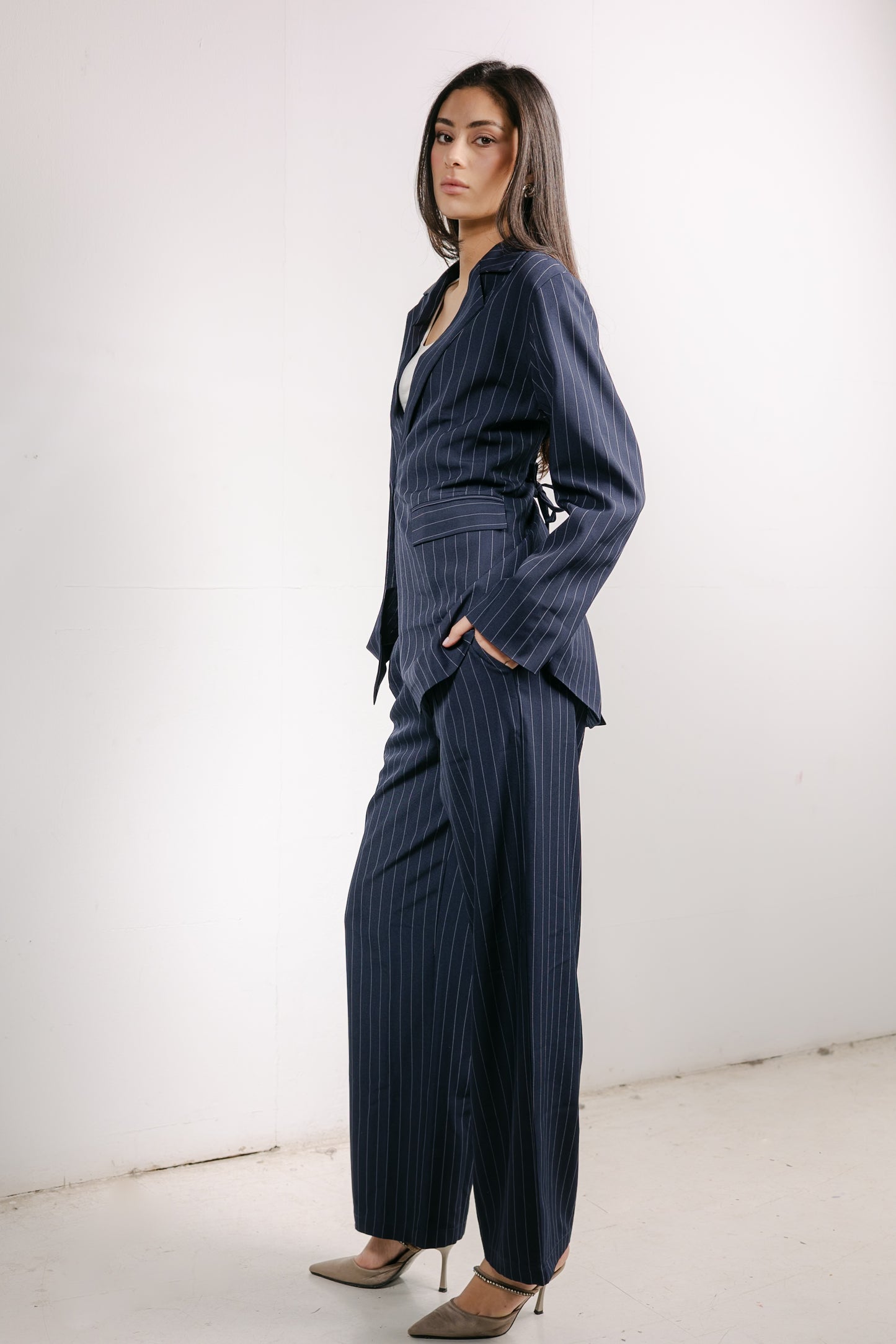 Big Girl Blazer Set in Navy