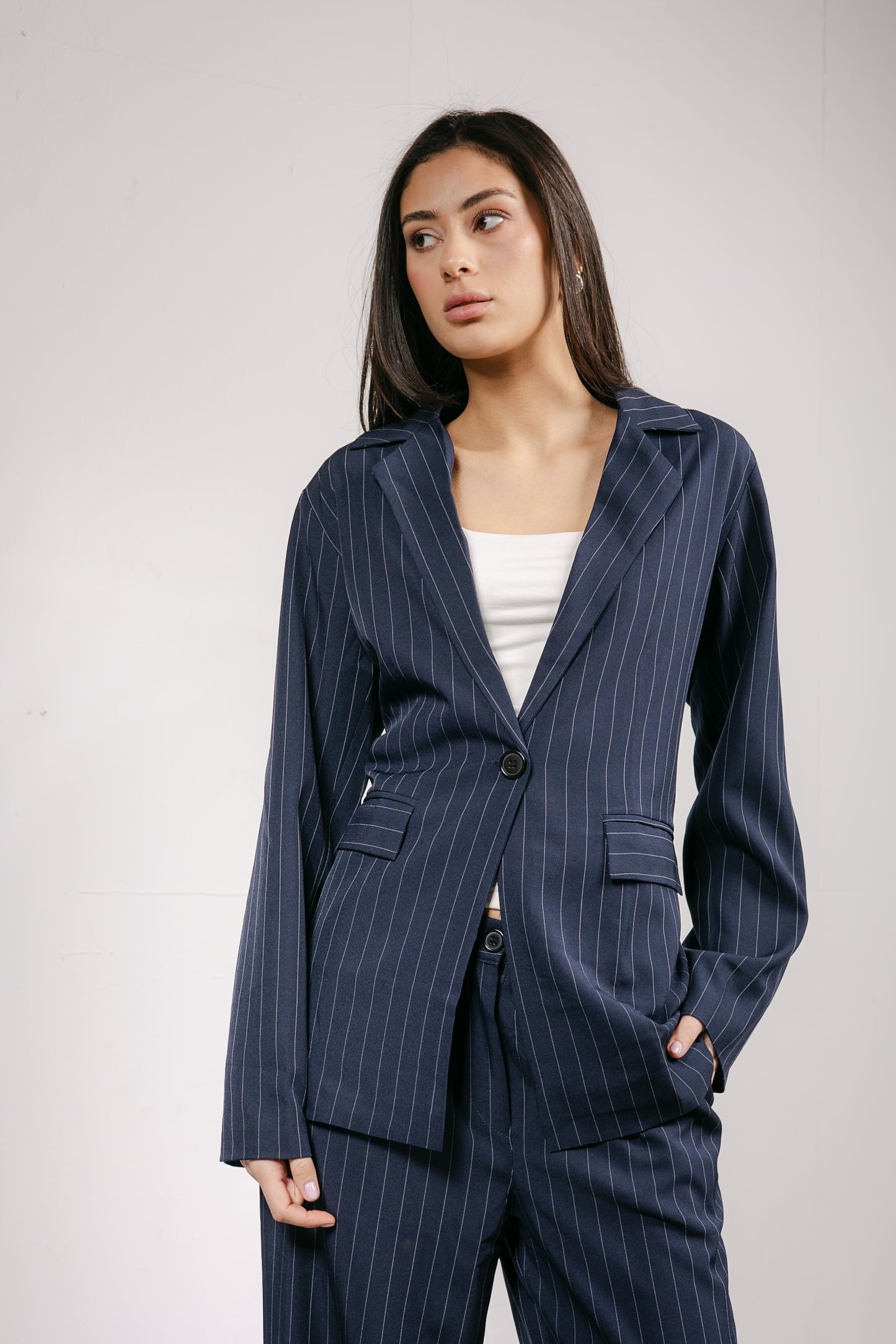 Big Girl Blazer Set in Navy