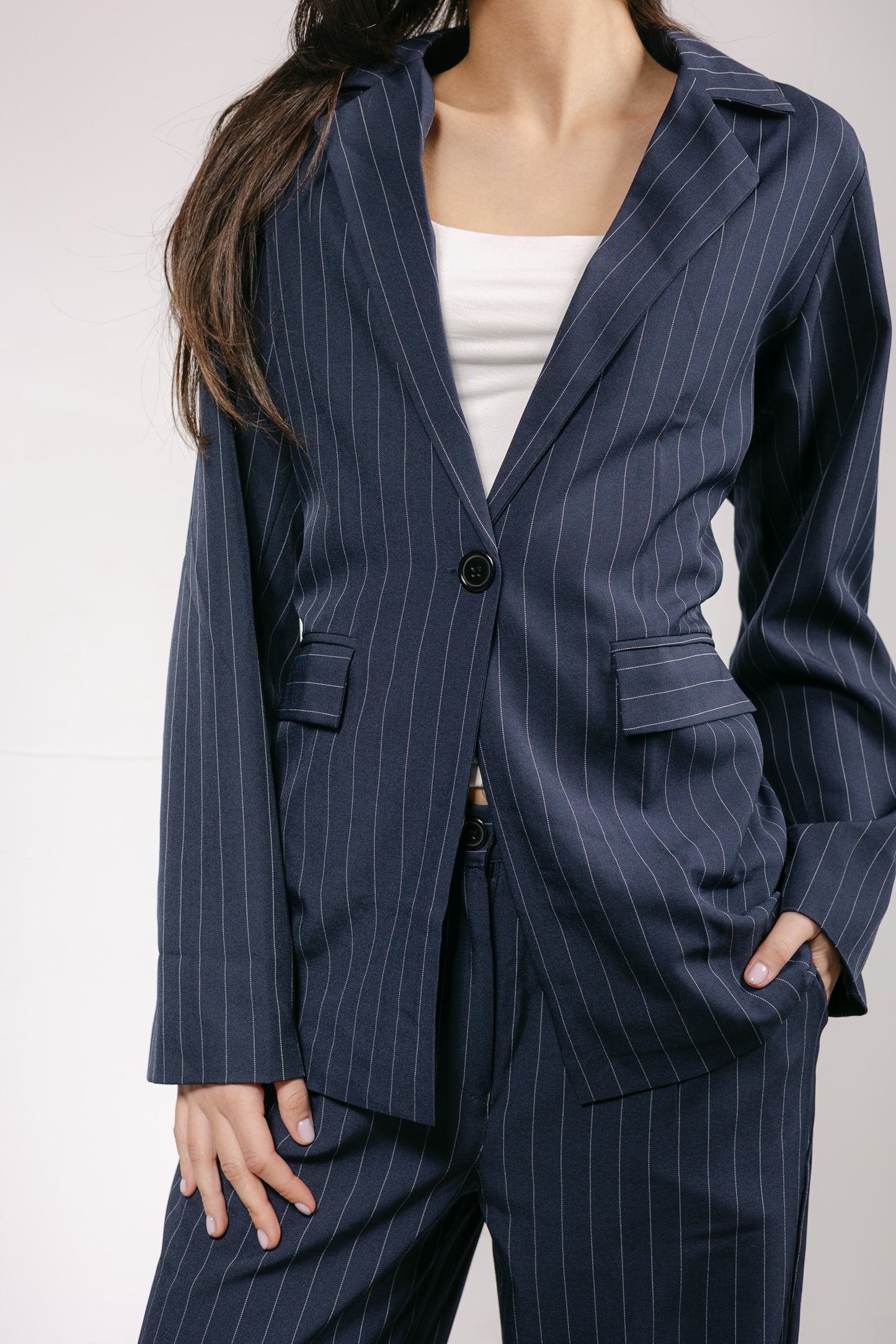 Big Girl Blazer Set in Navy