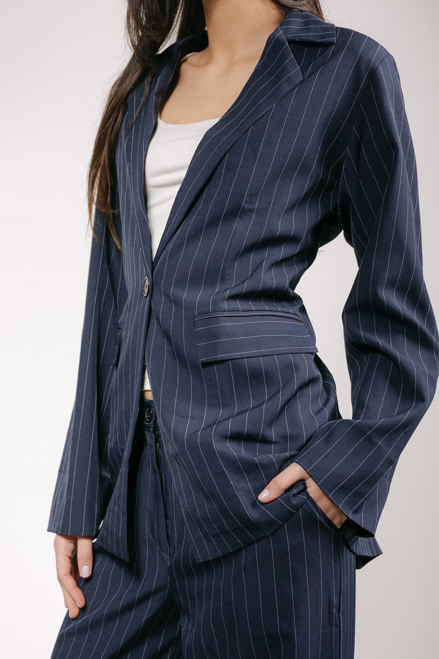 Big Girl Blazer Set in Navy