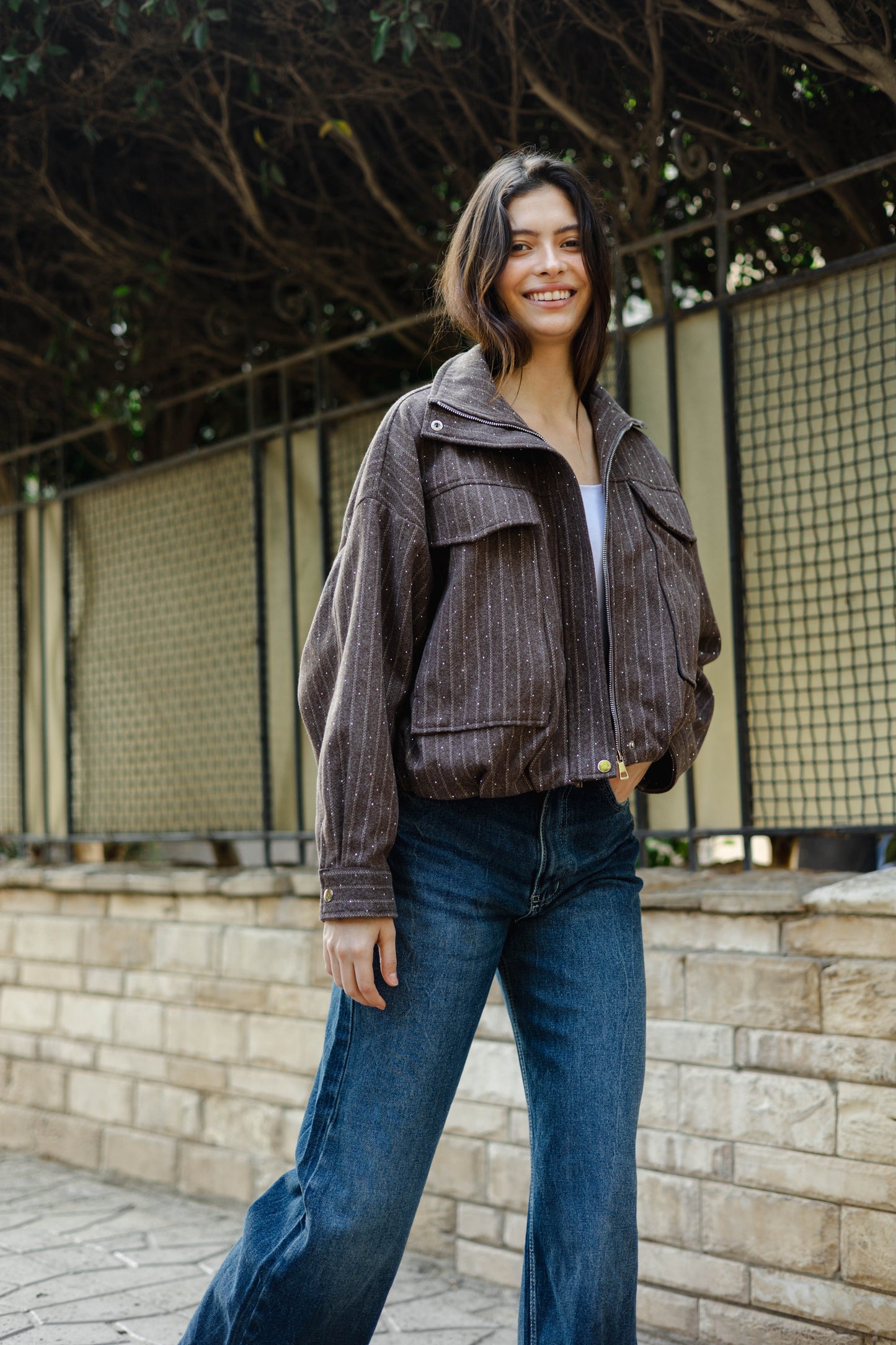 Star Daze Jacket in Brown