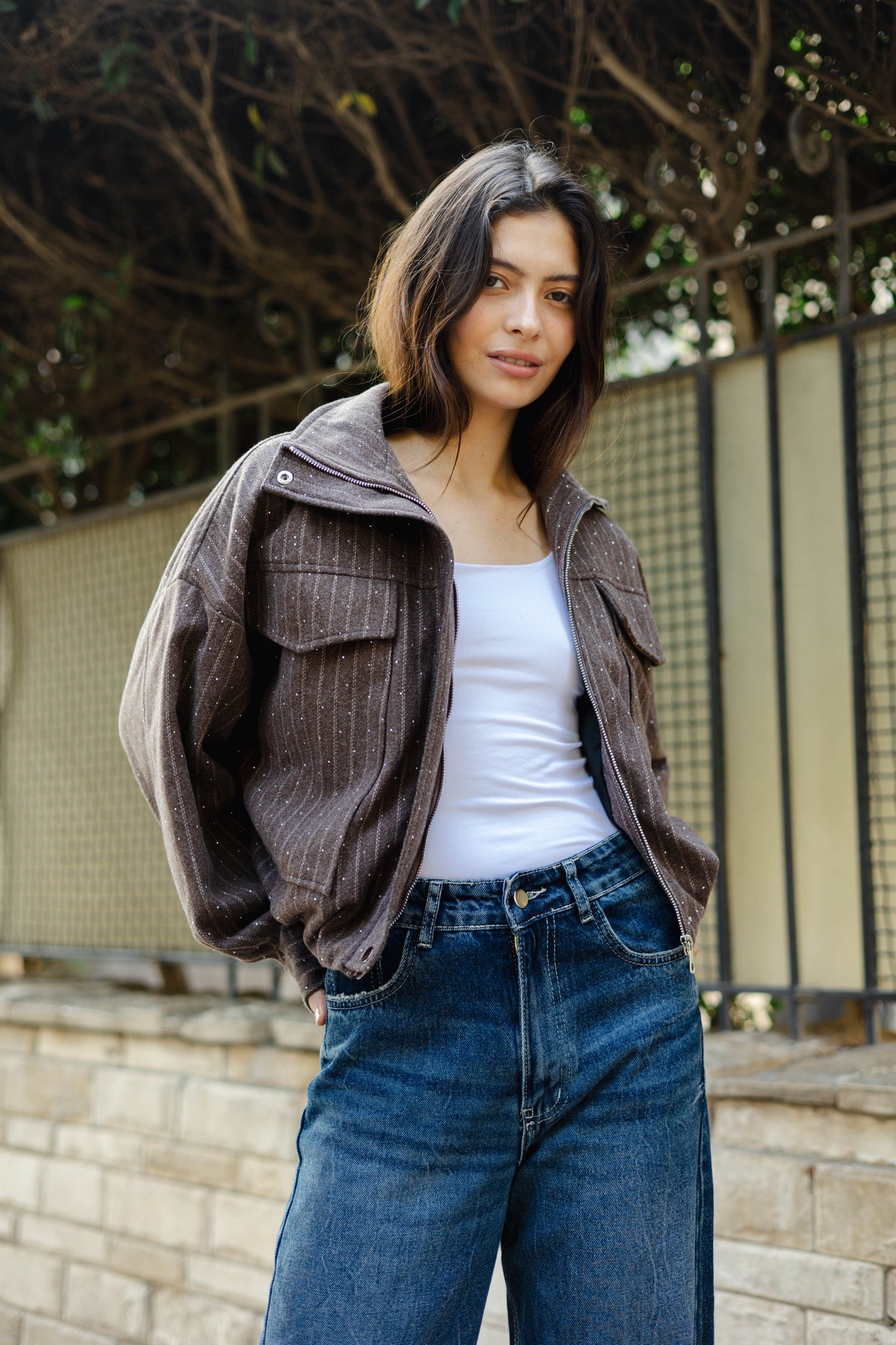 Star Daze Jacket in Brown