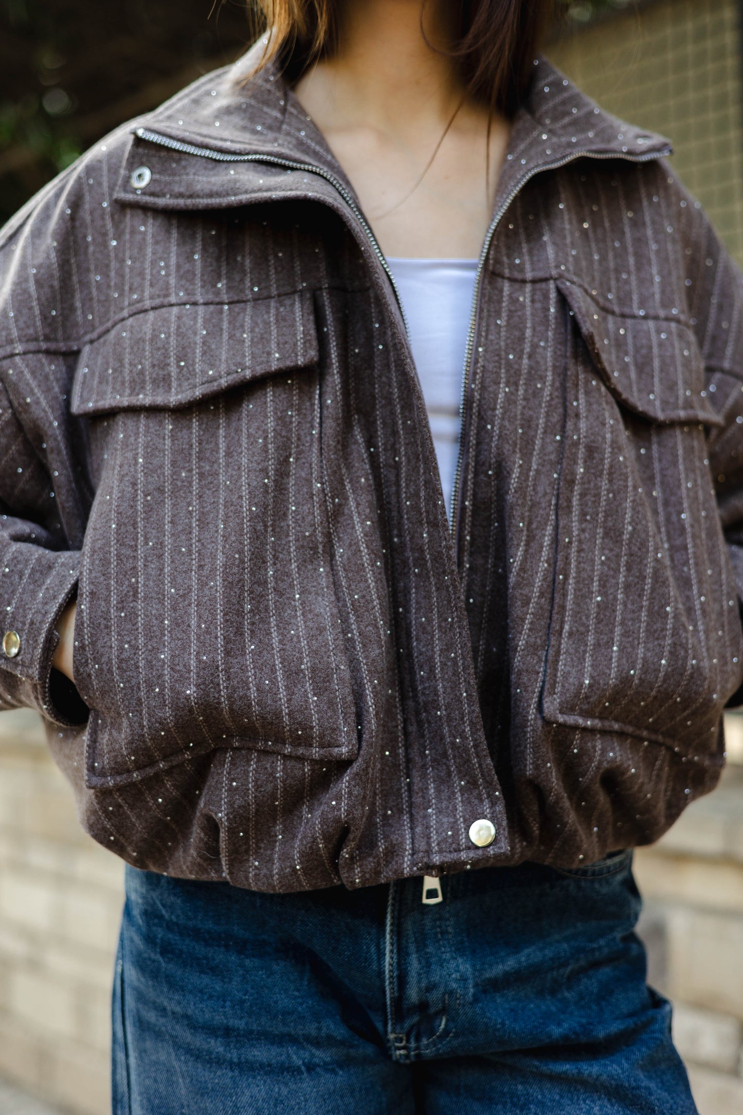 Star Daze Jacket in Brown