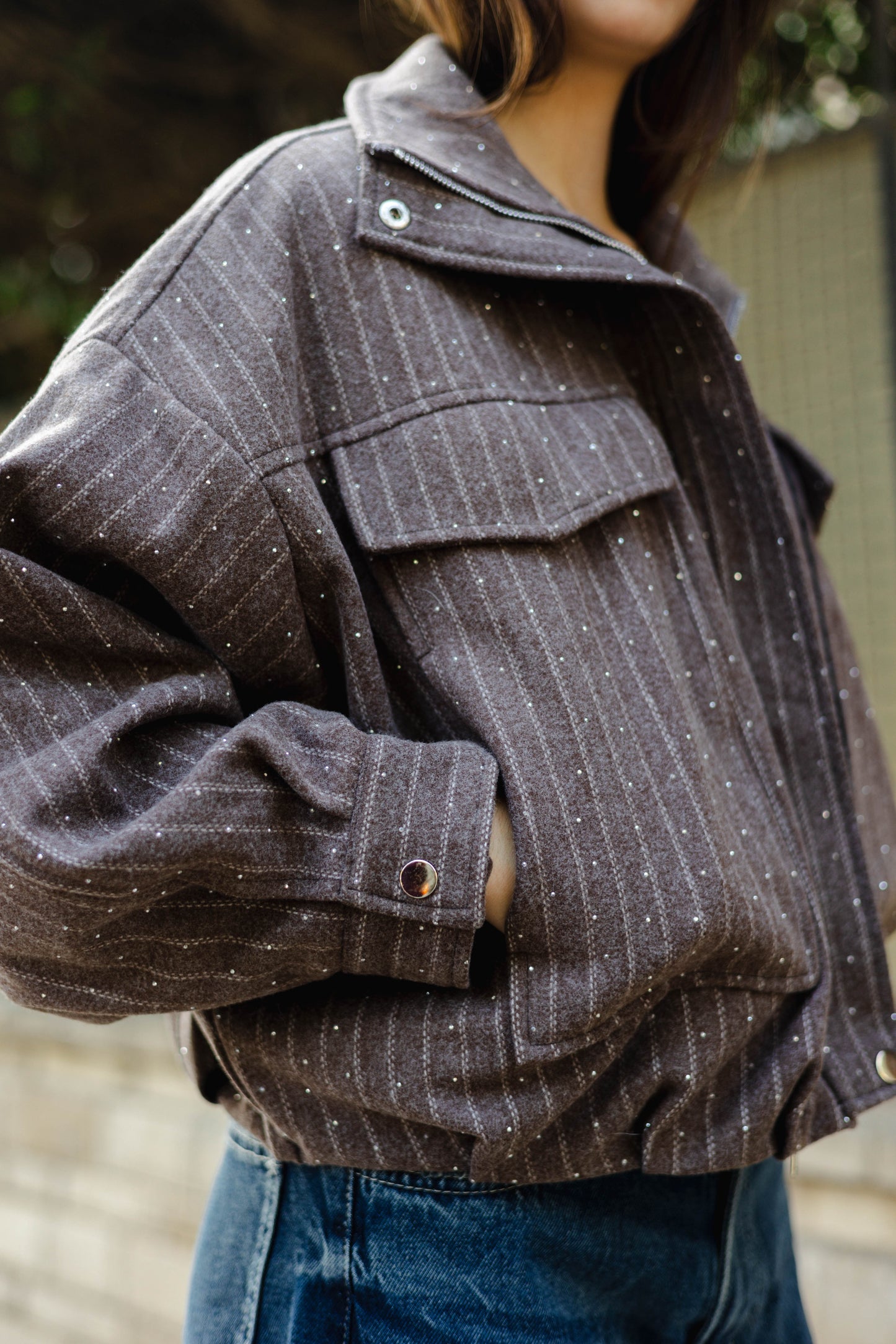 Star Daze Jacket in Brown