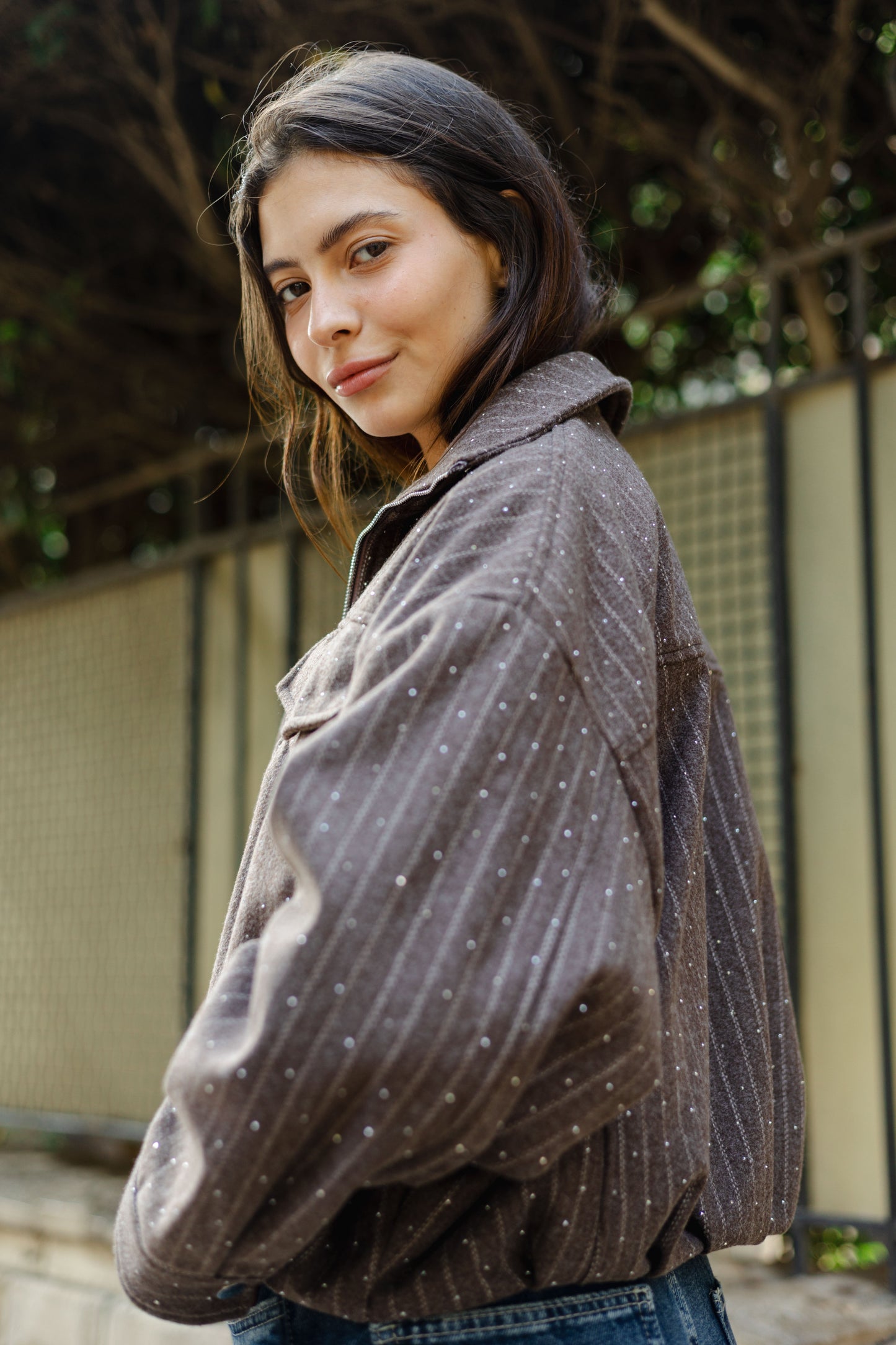 Star Daze Jacket in Brown