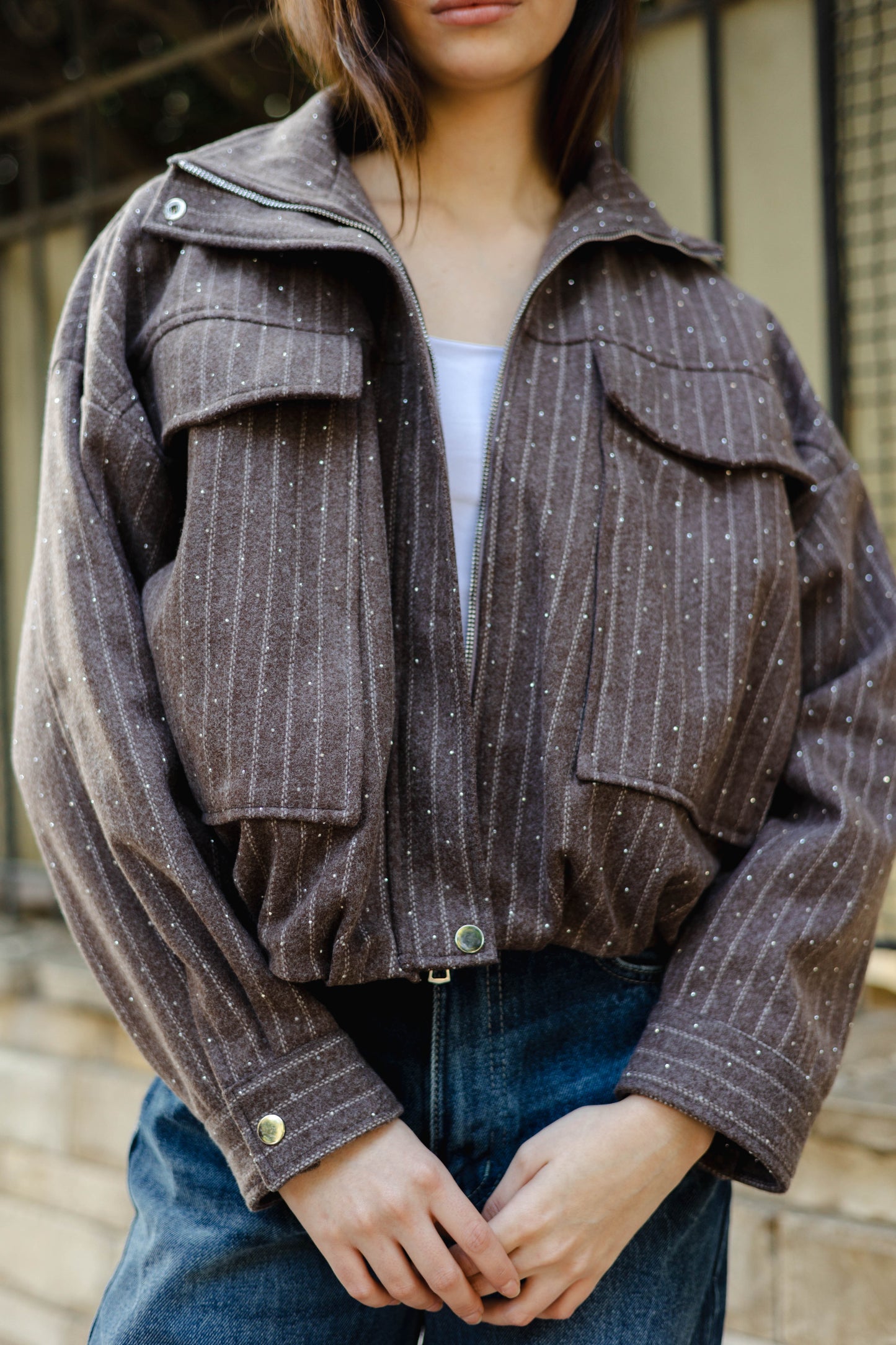 Star Daze Jacket in Brown