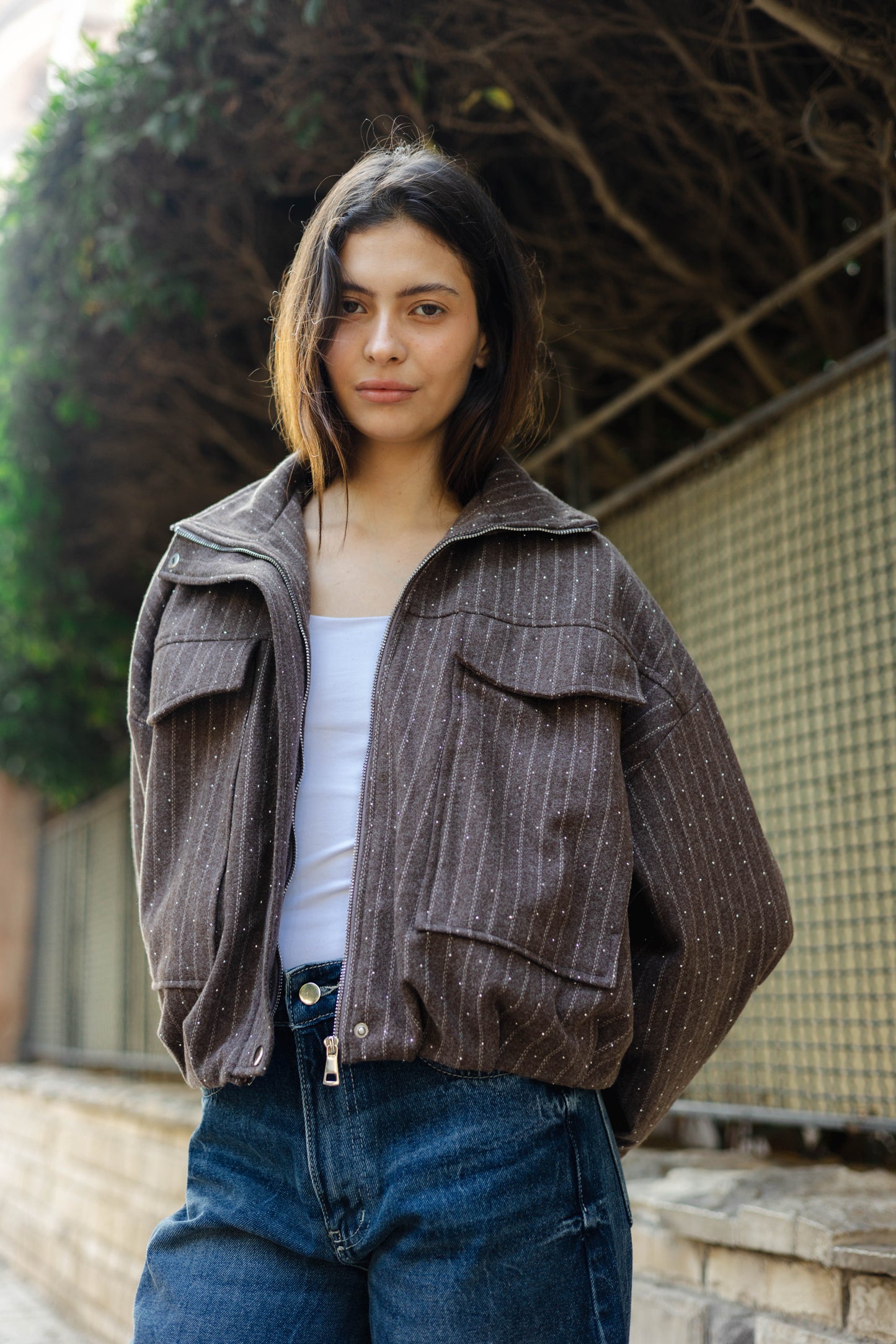 Star Daze Jacket in Brown