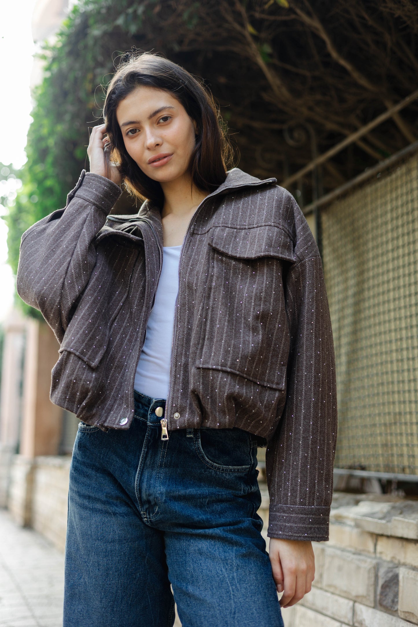 Star Daze Jacket in Brown