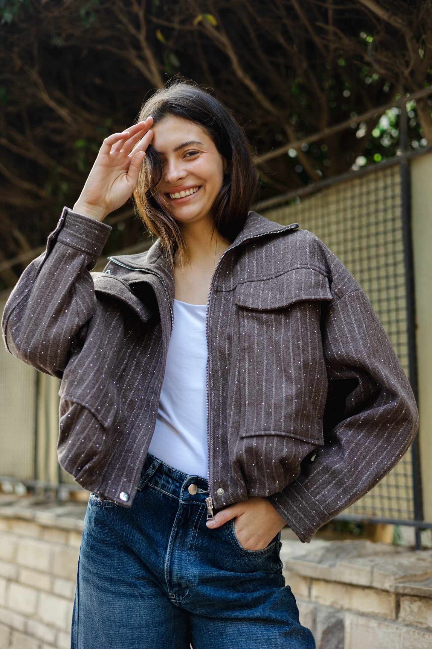 Star Daze Jacket in Brown