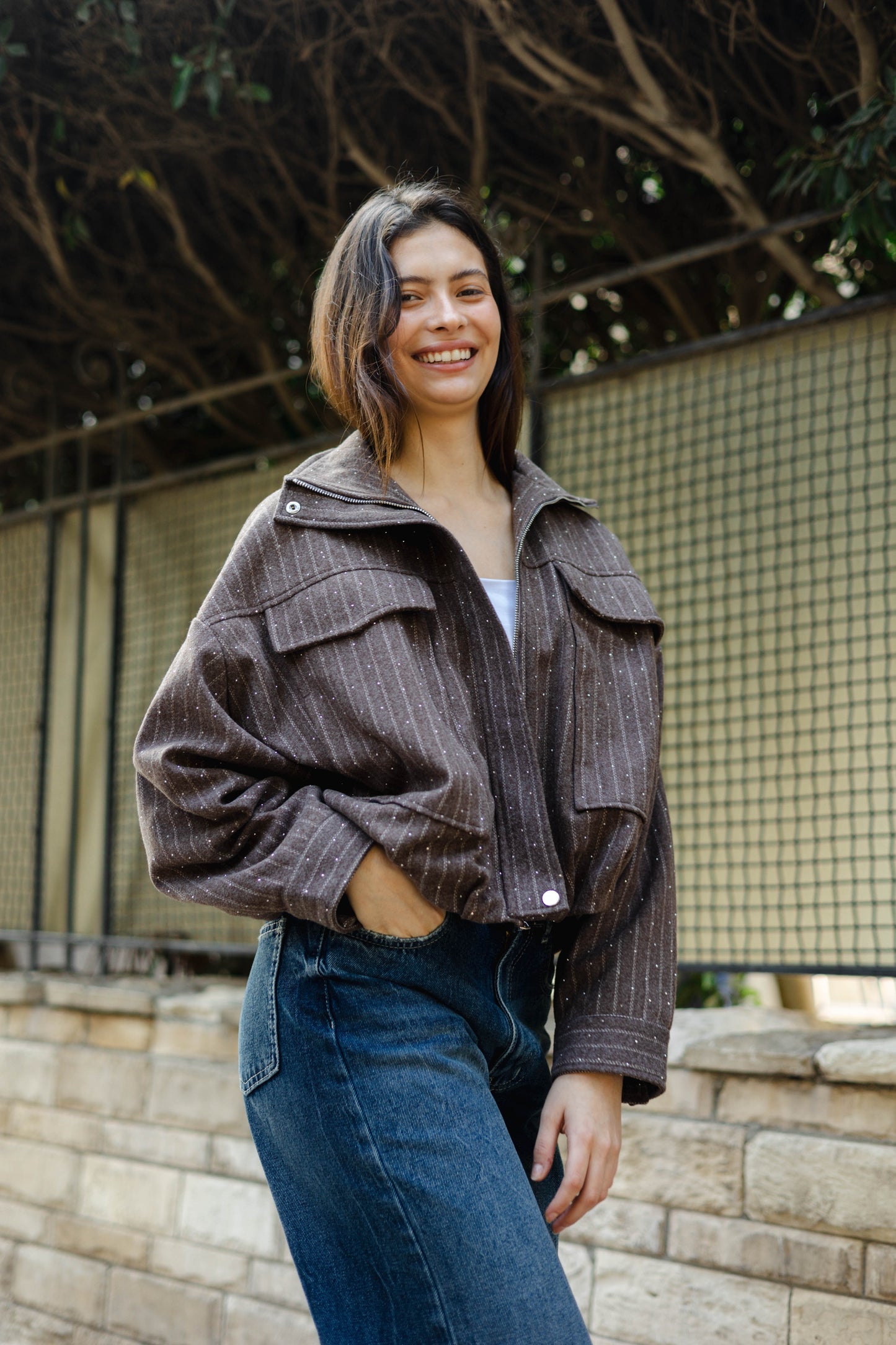 Star Daze Jacket in Brown