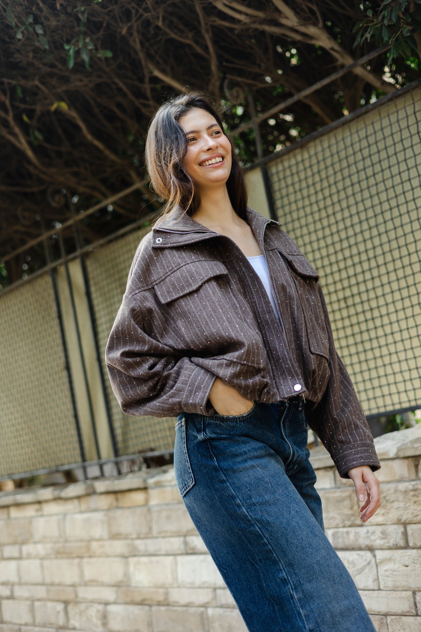 Star Daze Jacket in Brown