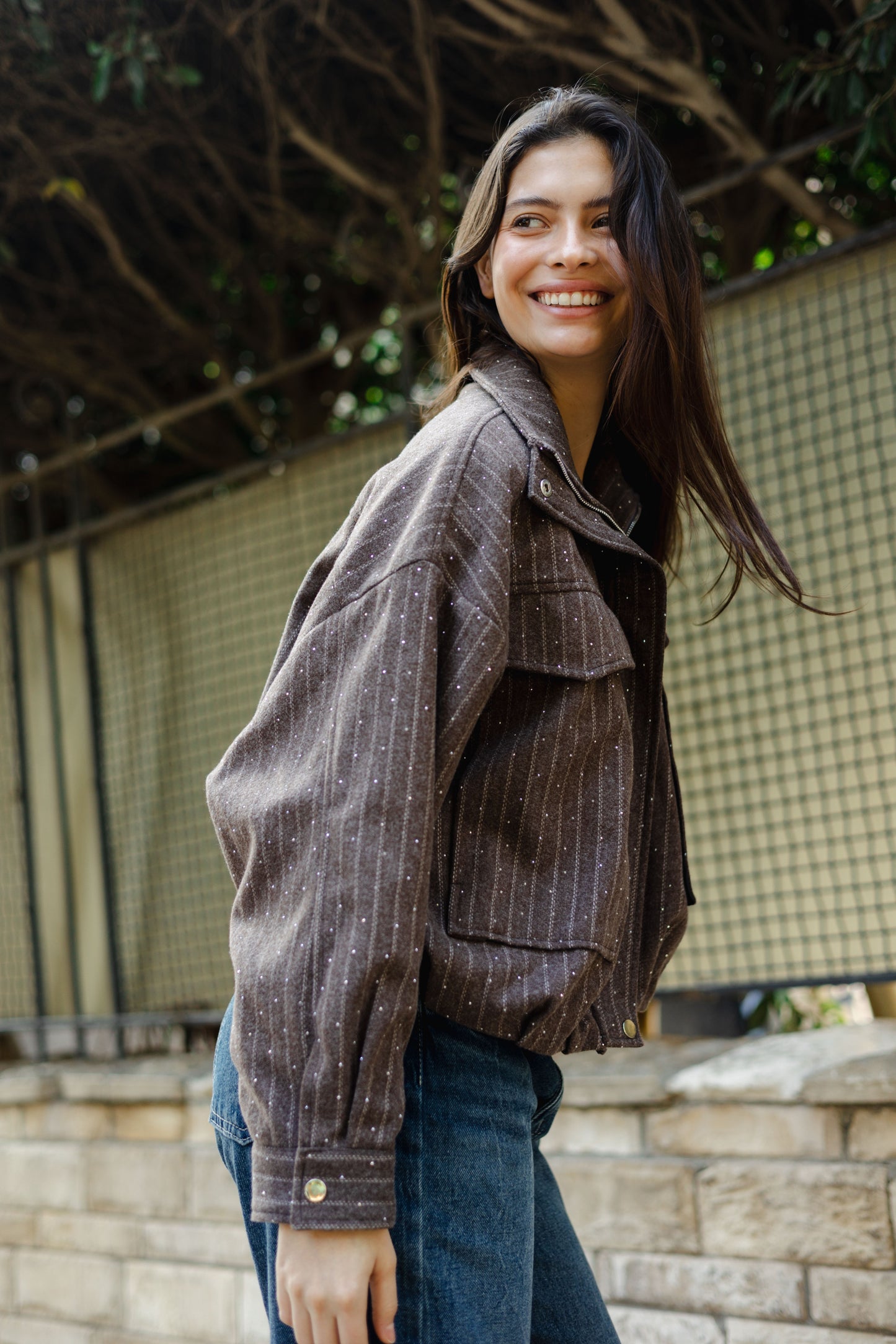 Star Daze Jacket in Brown