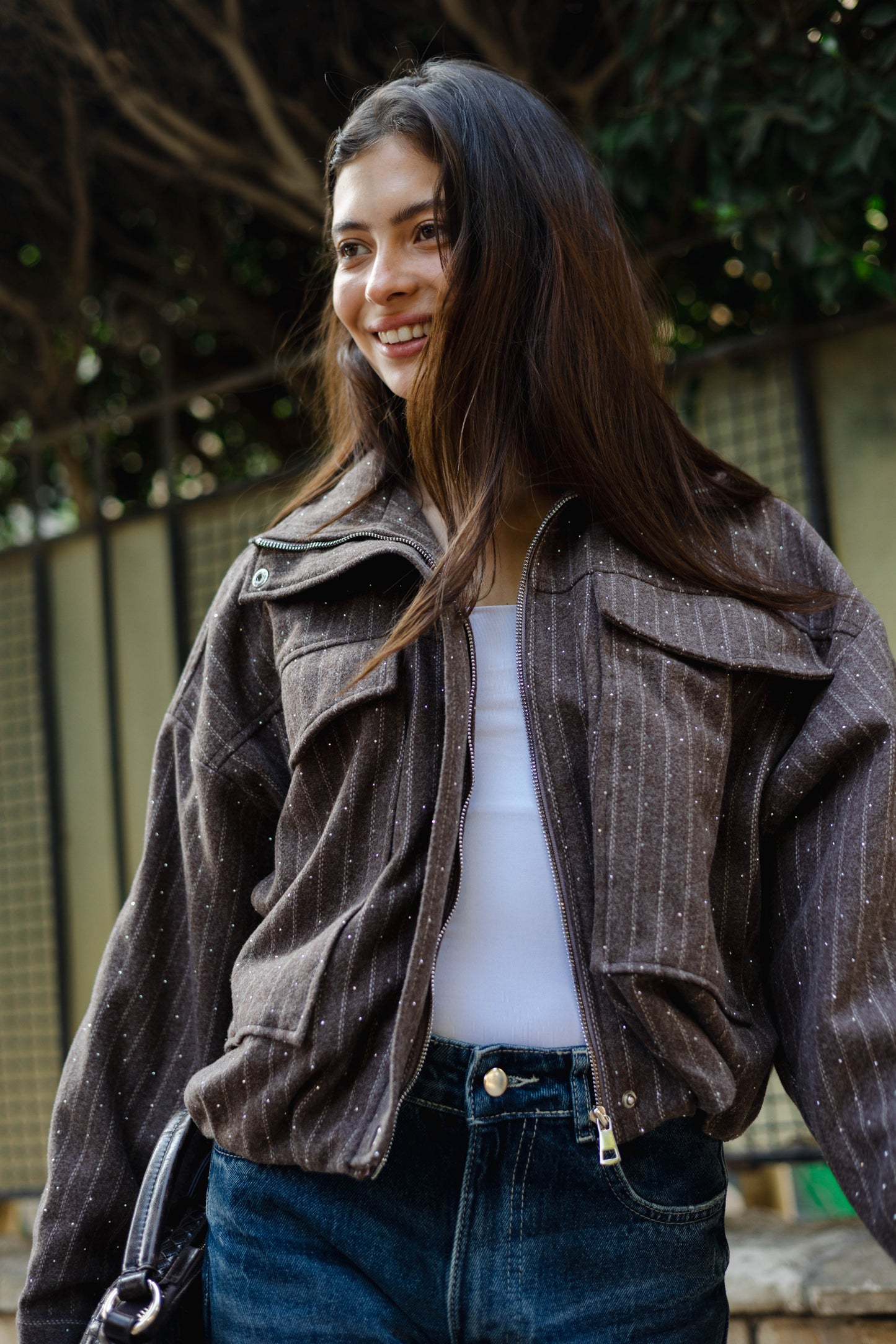 Star Daze Jacket in Brown