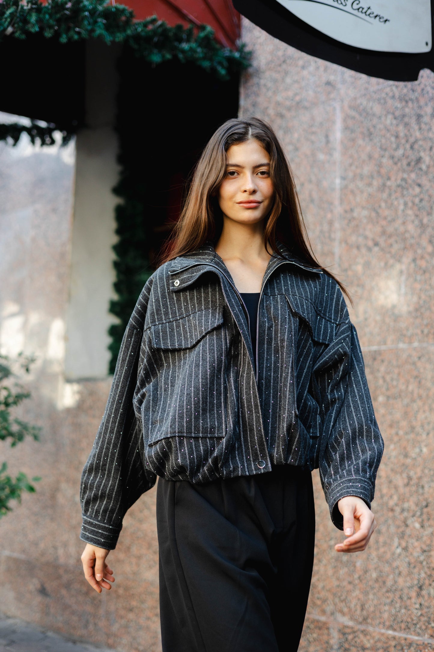 Star Daze Jacket in Dark Grey