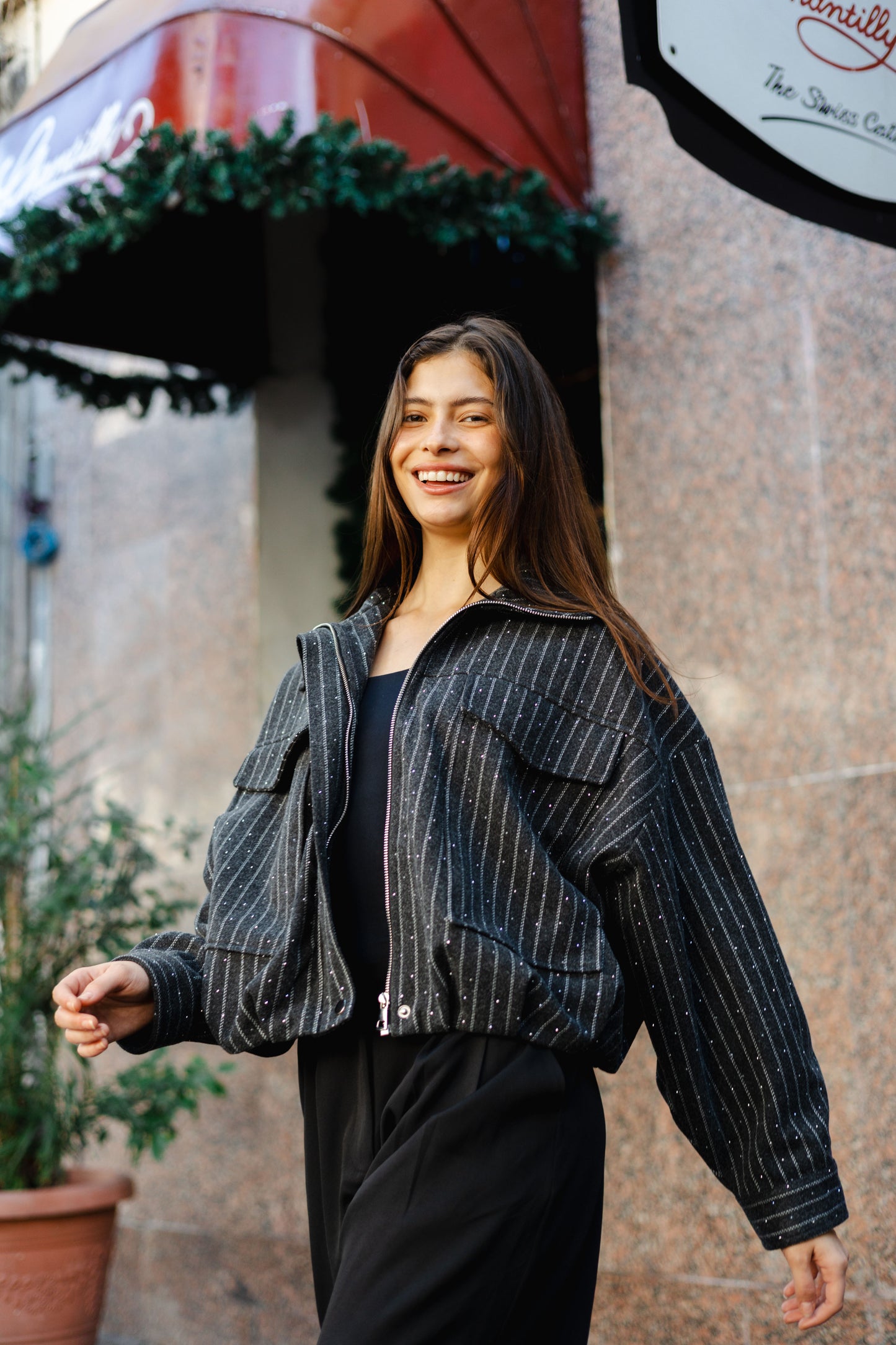 Star Daze Jacket in Dark Grey