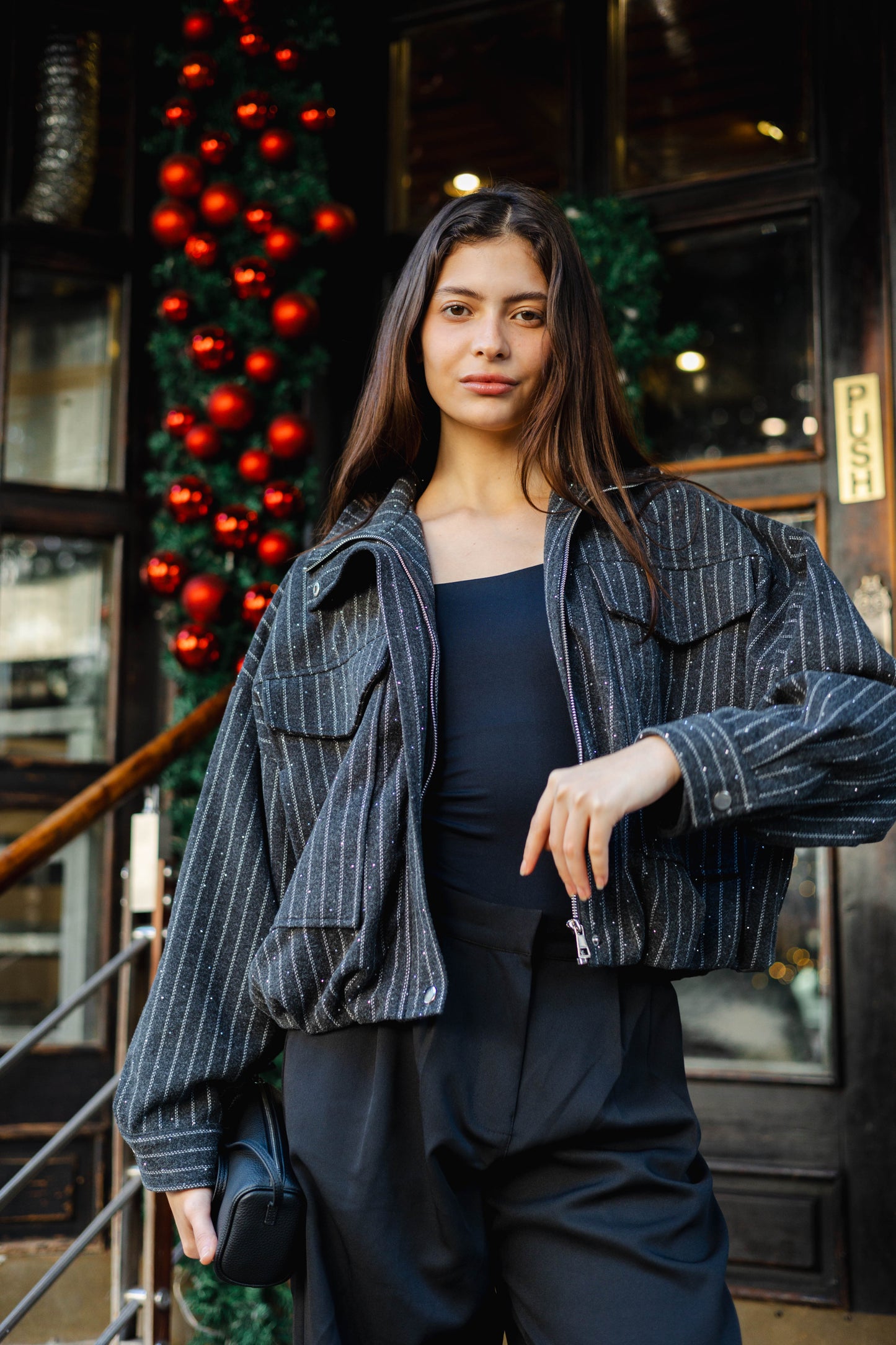 Star Daze Jacket in Dark Grey