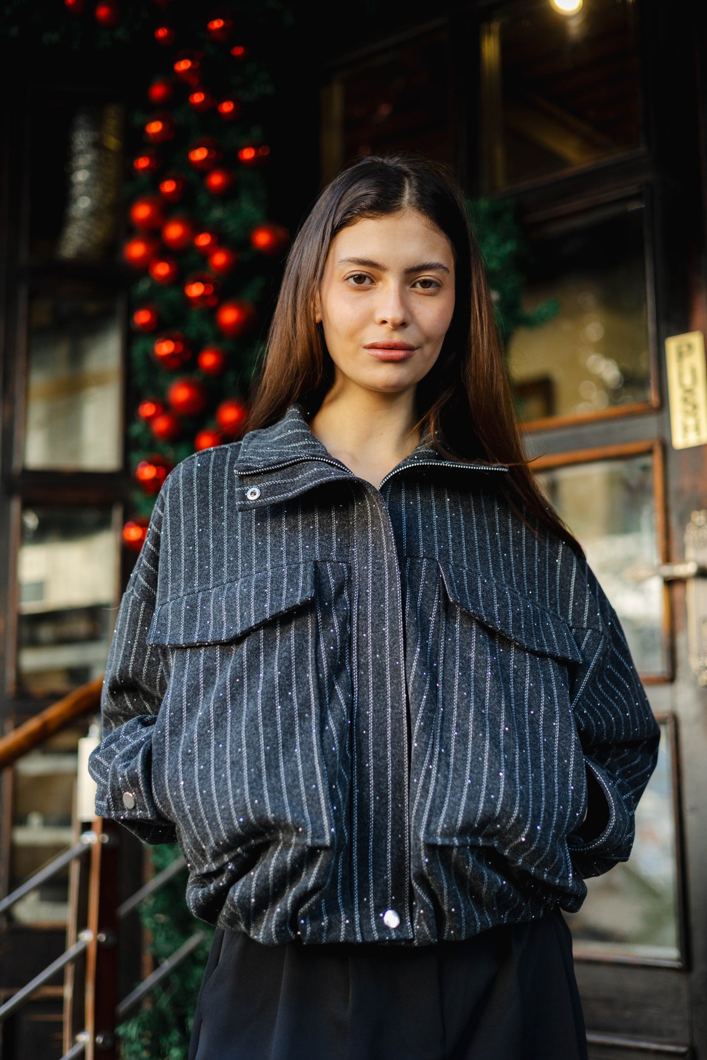 Star Daze Jacket in Dark Grey