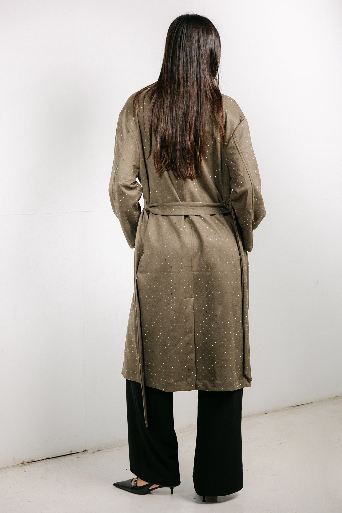 Parisian Trench Coat in Olive