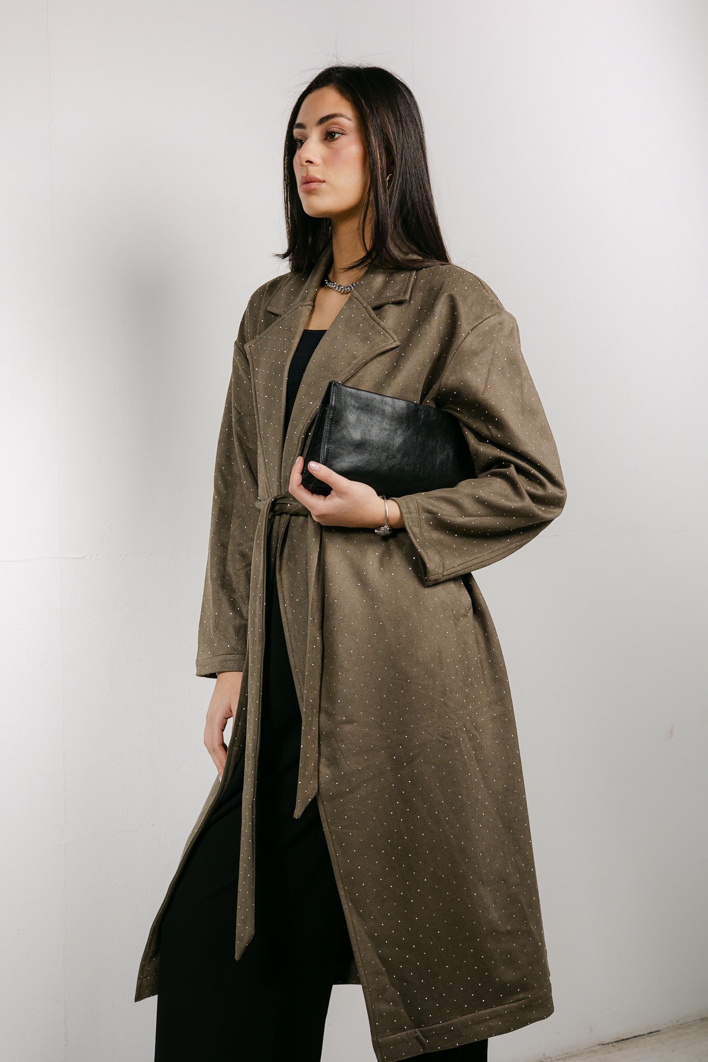 Parisian Trench Coat in Olive