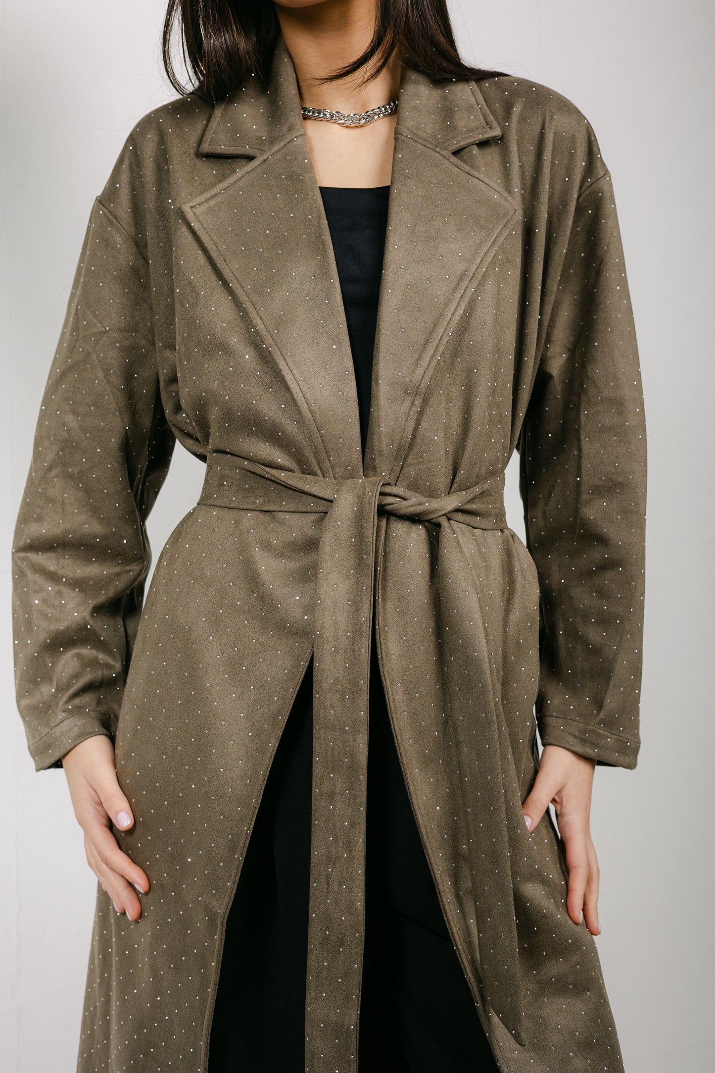 Parisian Trench Coat in Olive