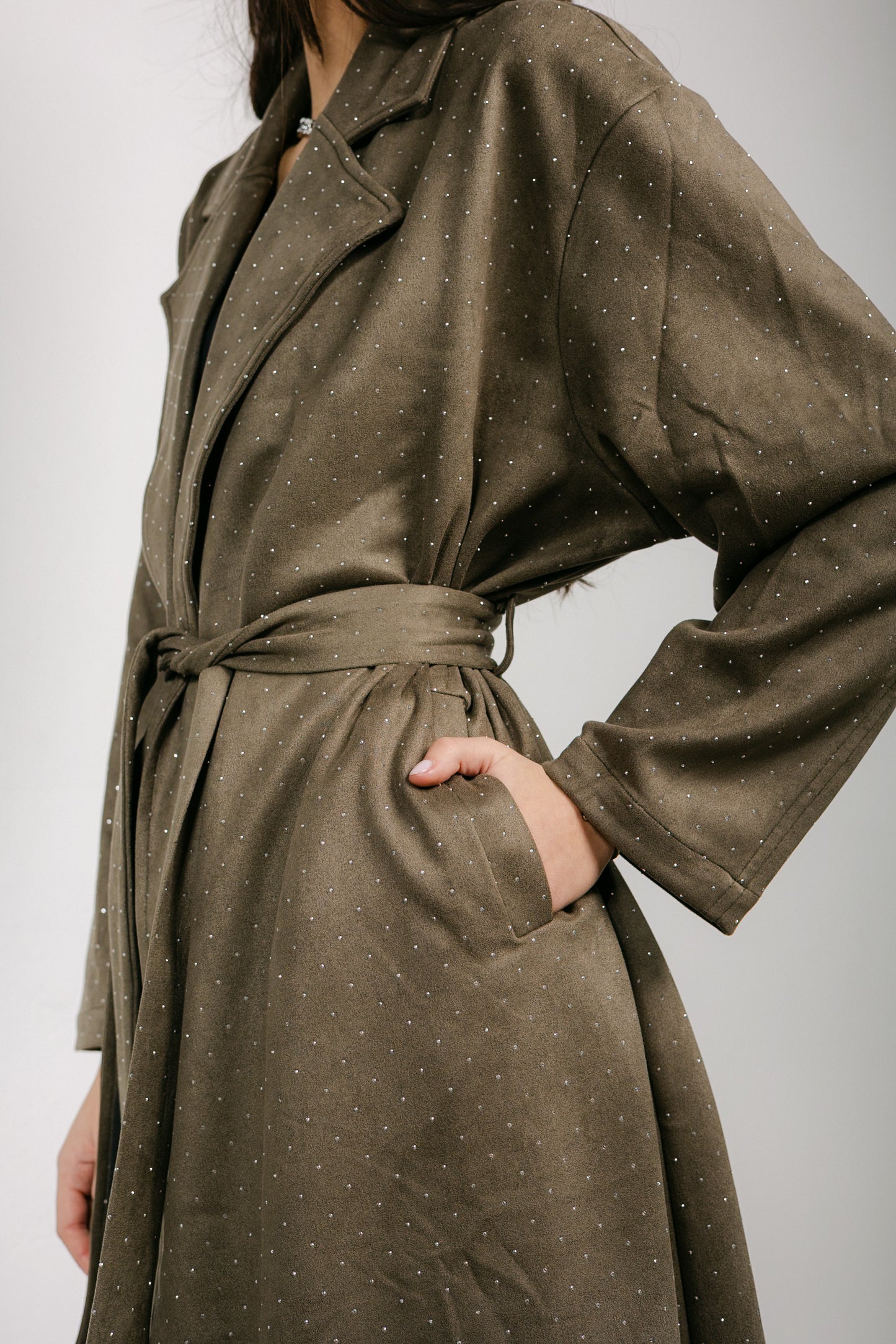 Parisian Trench Coat in Olive