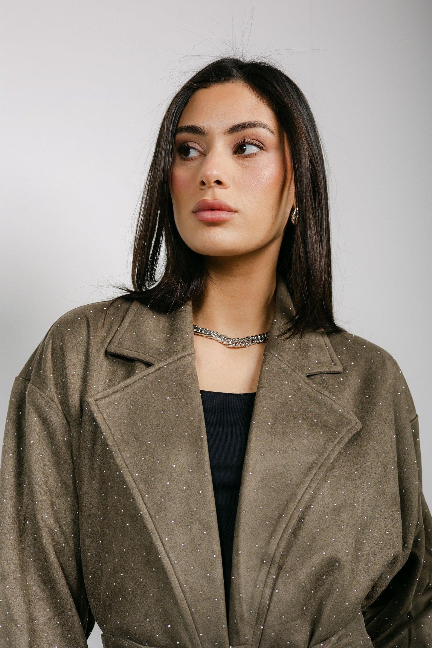 Parisian Trench Coat in Olive