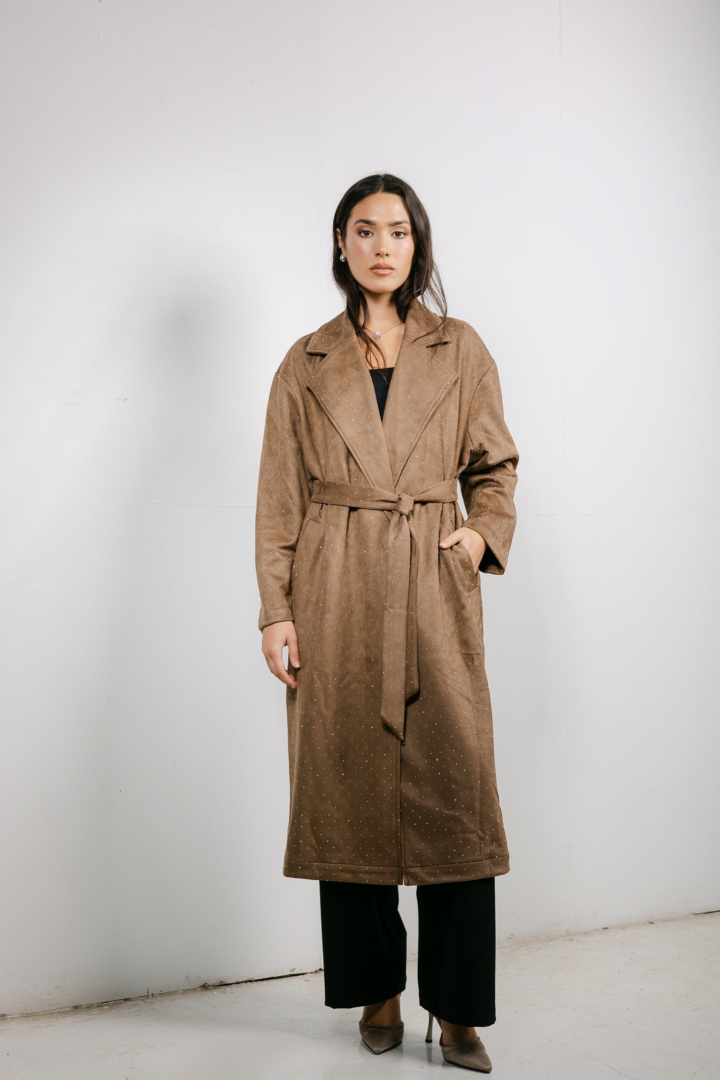 Parisian Trench Coat in Brown