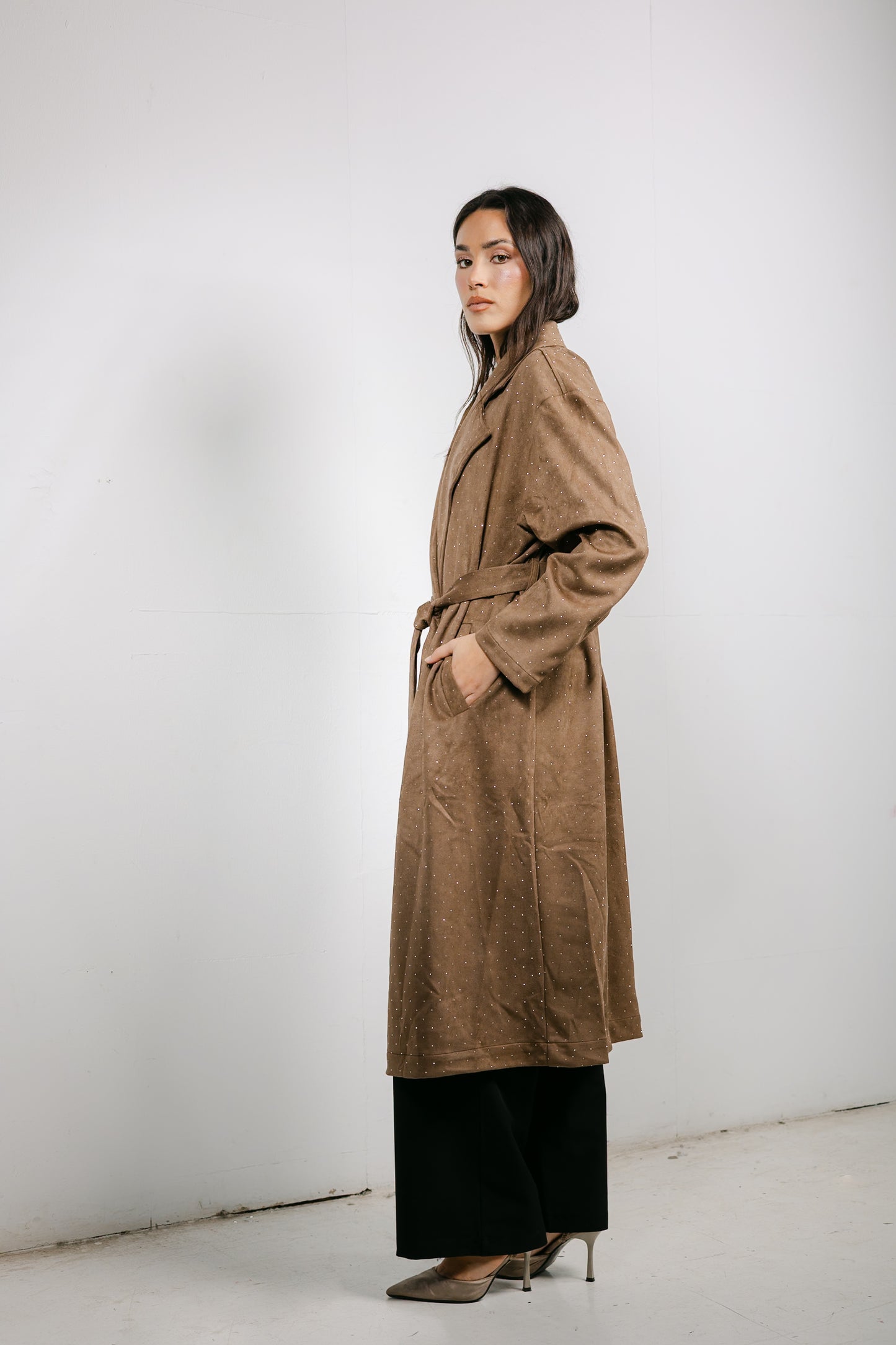 Parisian Trench Coat in Brown