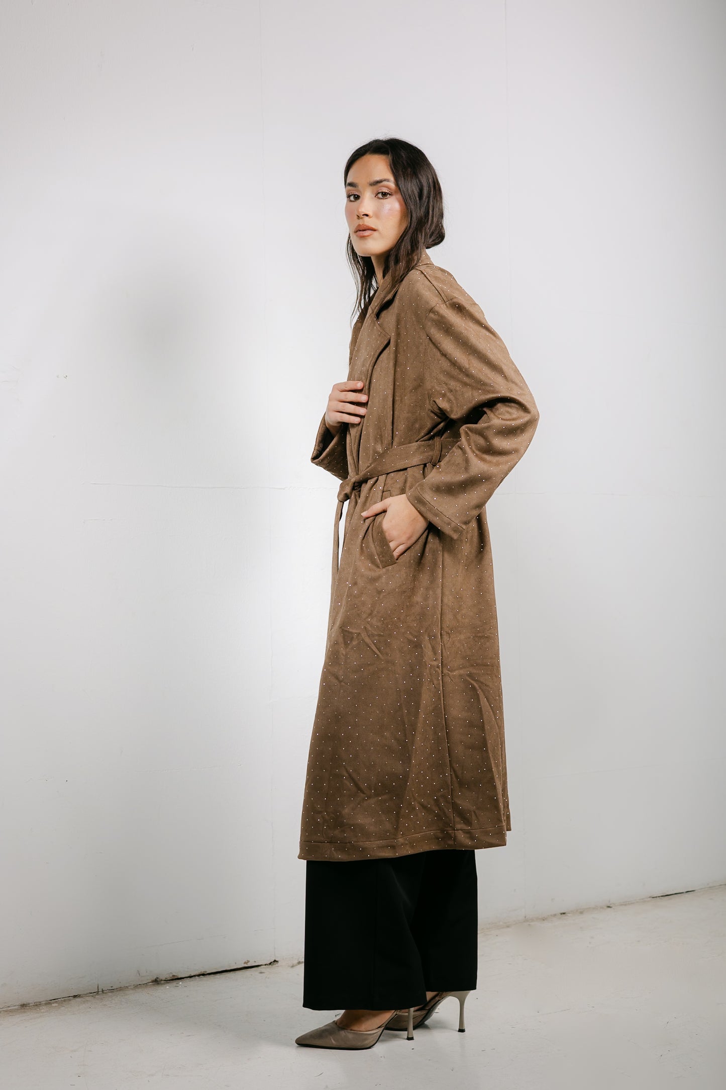 Parisian Trench Coat in Brown