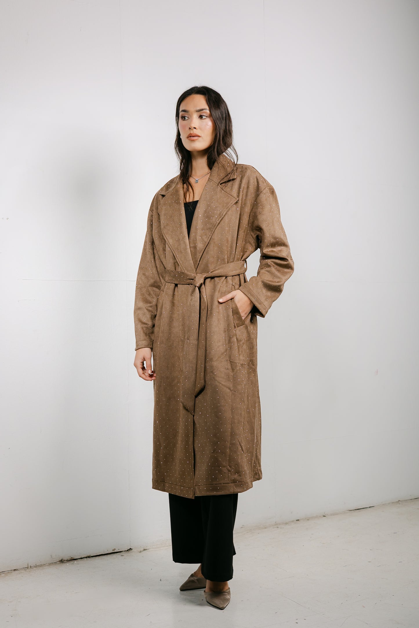 Parisian Trench Coat in Brown