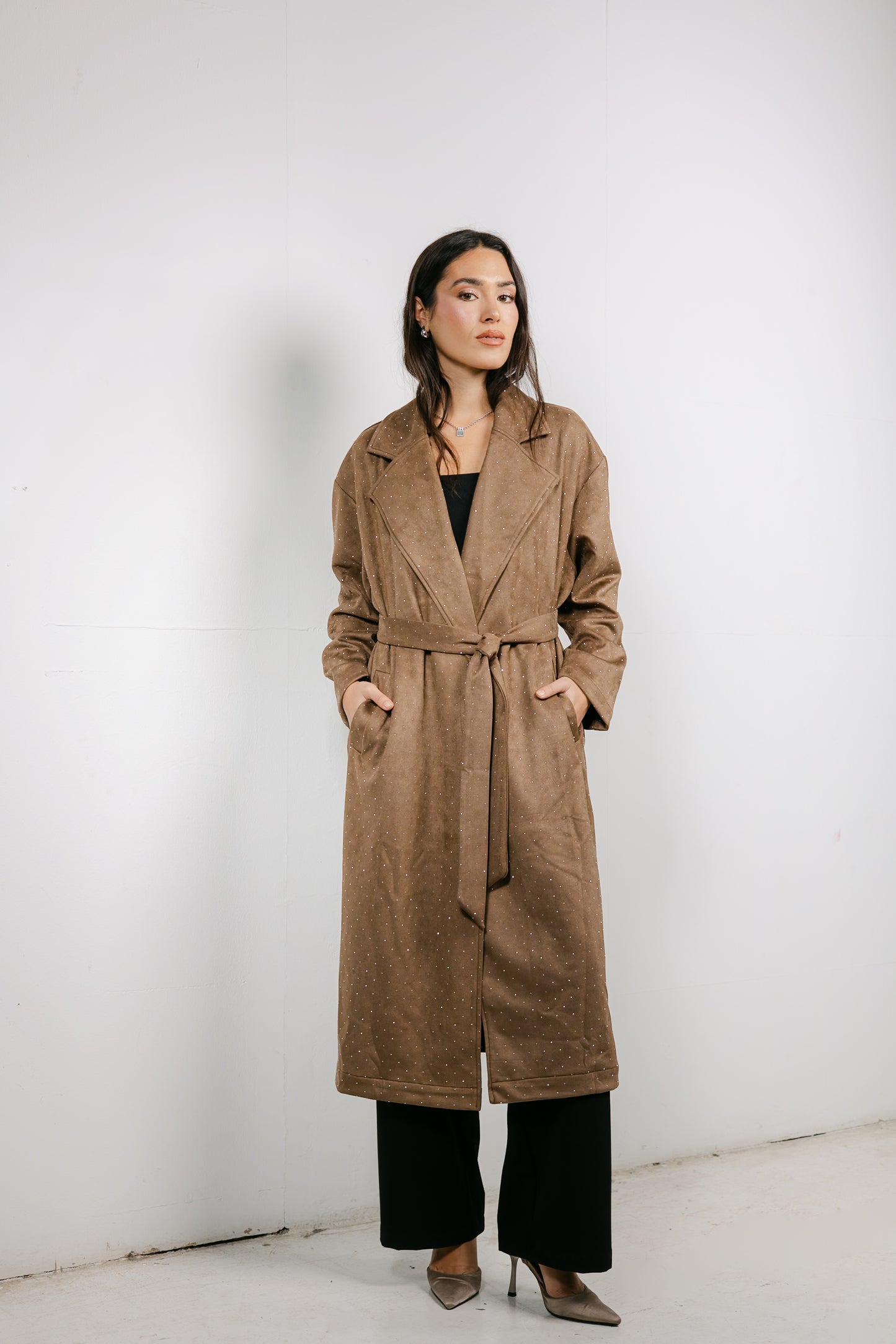 Parisian Trench Coat in Brown