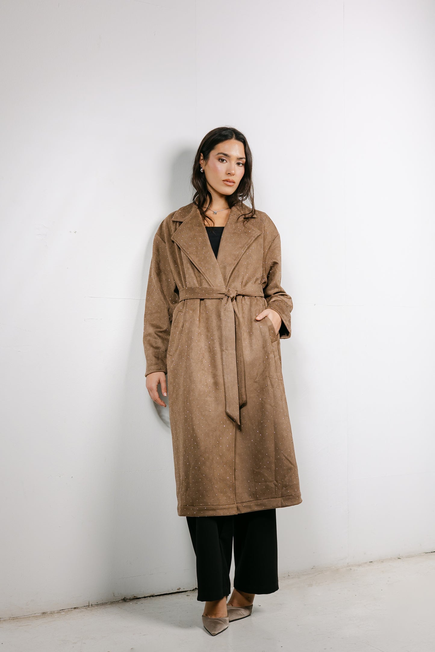 Parisian Trench Coat in Brown