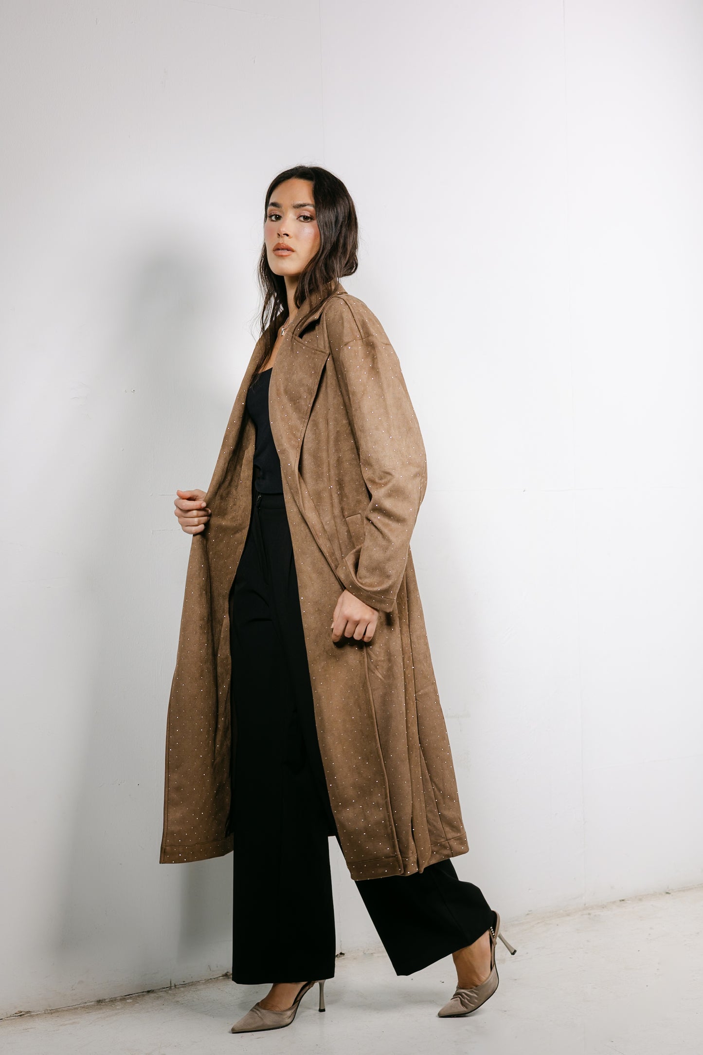 Parisian Trench Coat in Brown