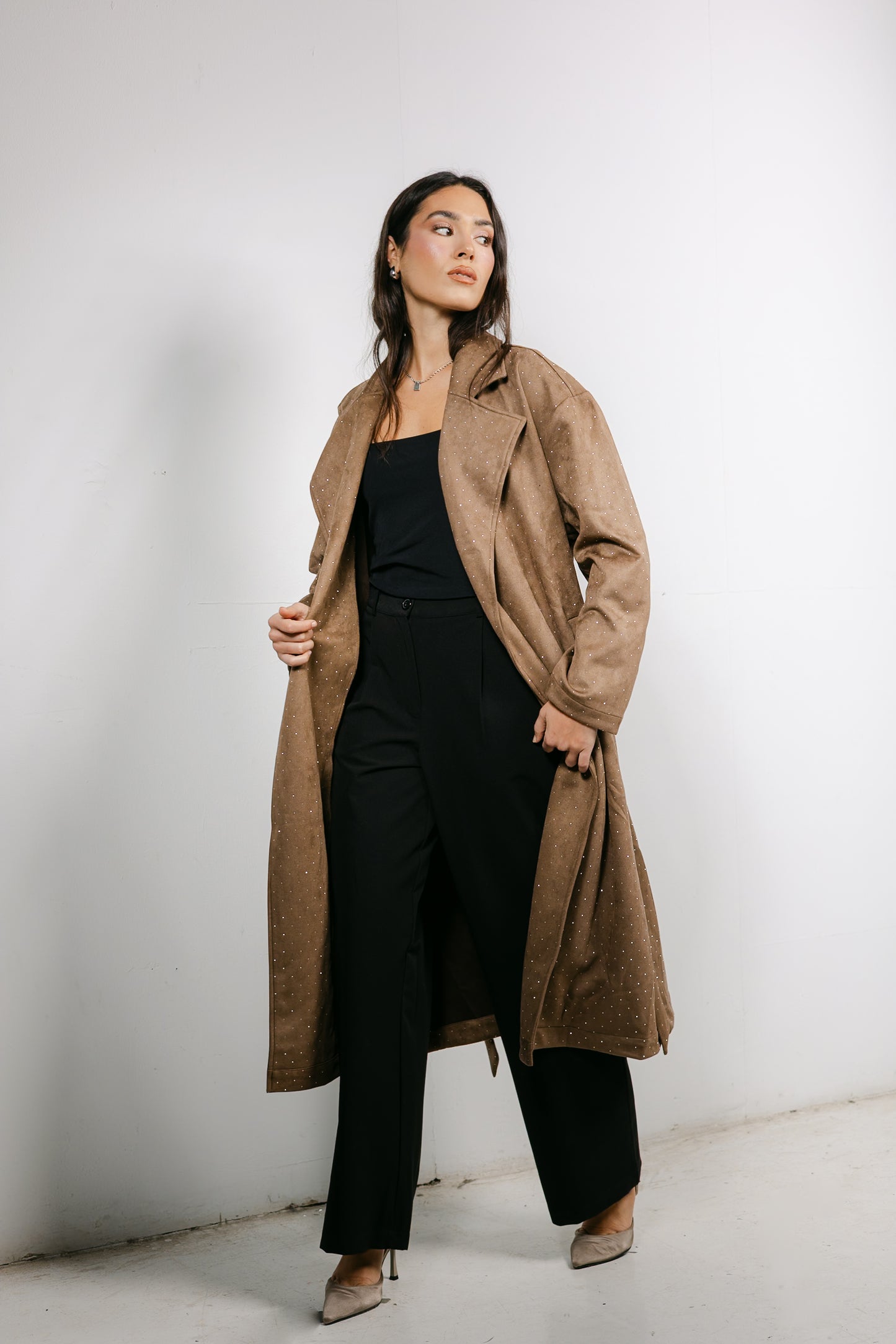 Parisian Trench Coat in Brown