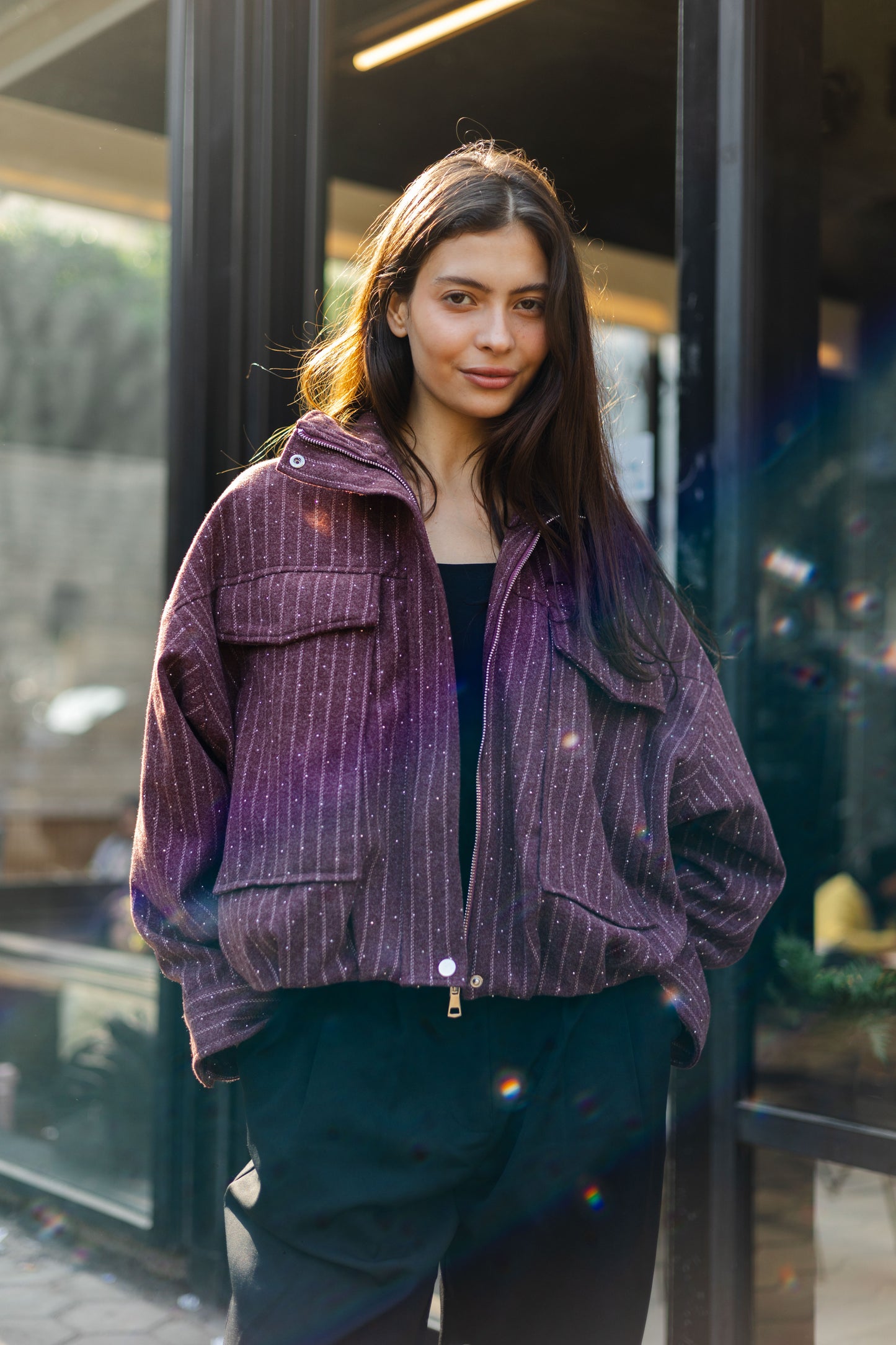 Star Daze Jacket in Burgundy