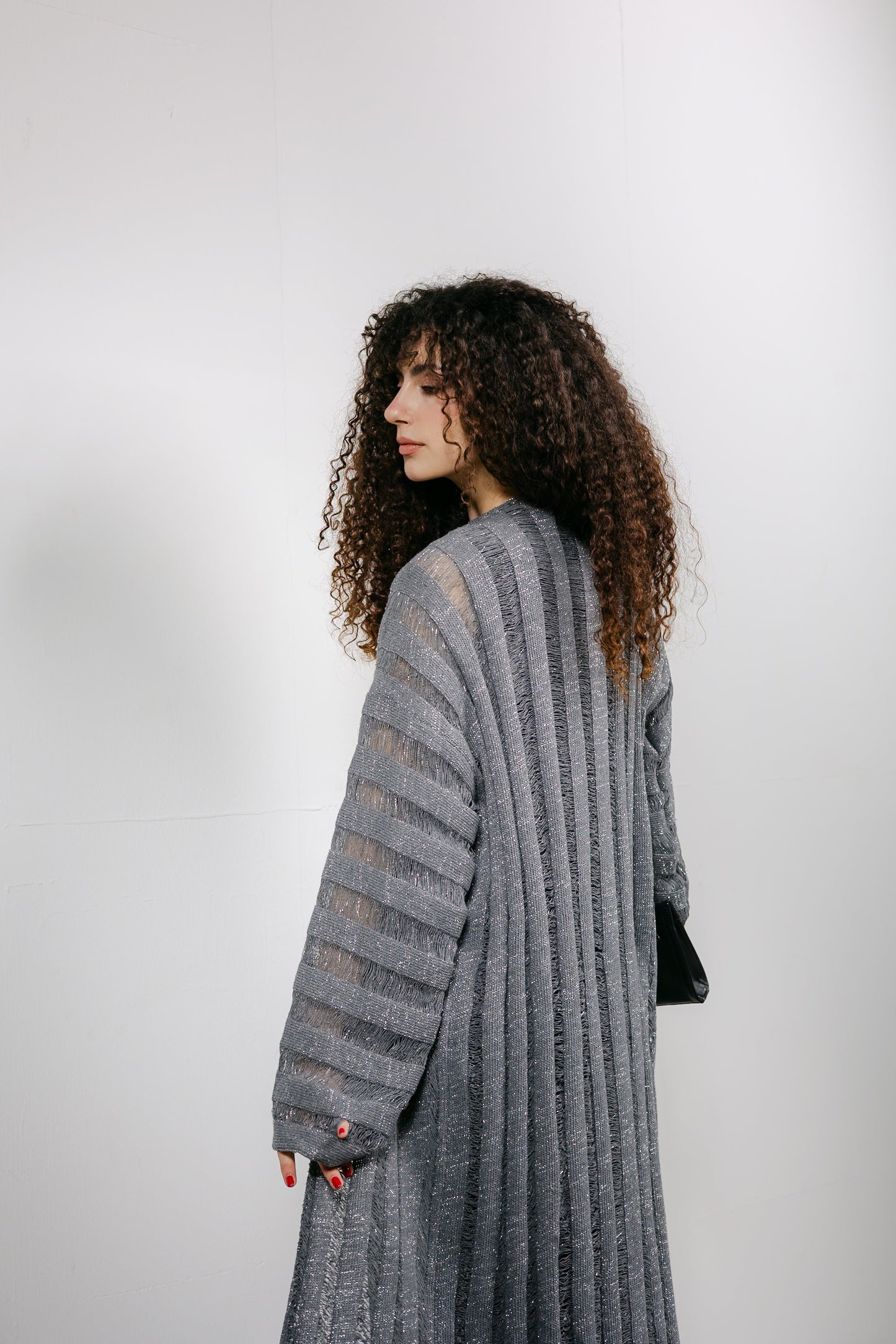 Sweet Attraction Cardigan in Shimmer grey