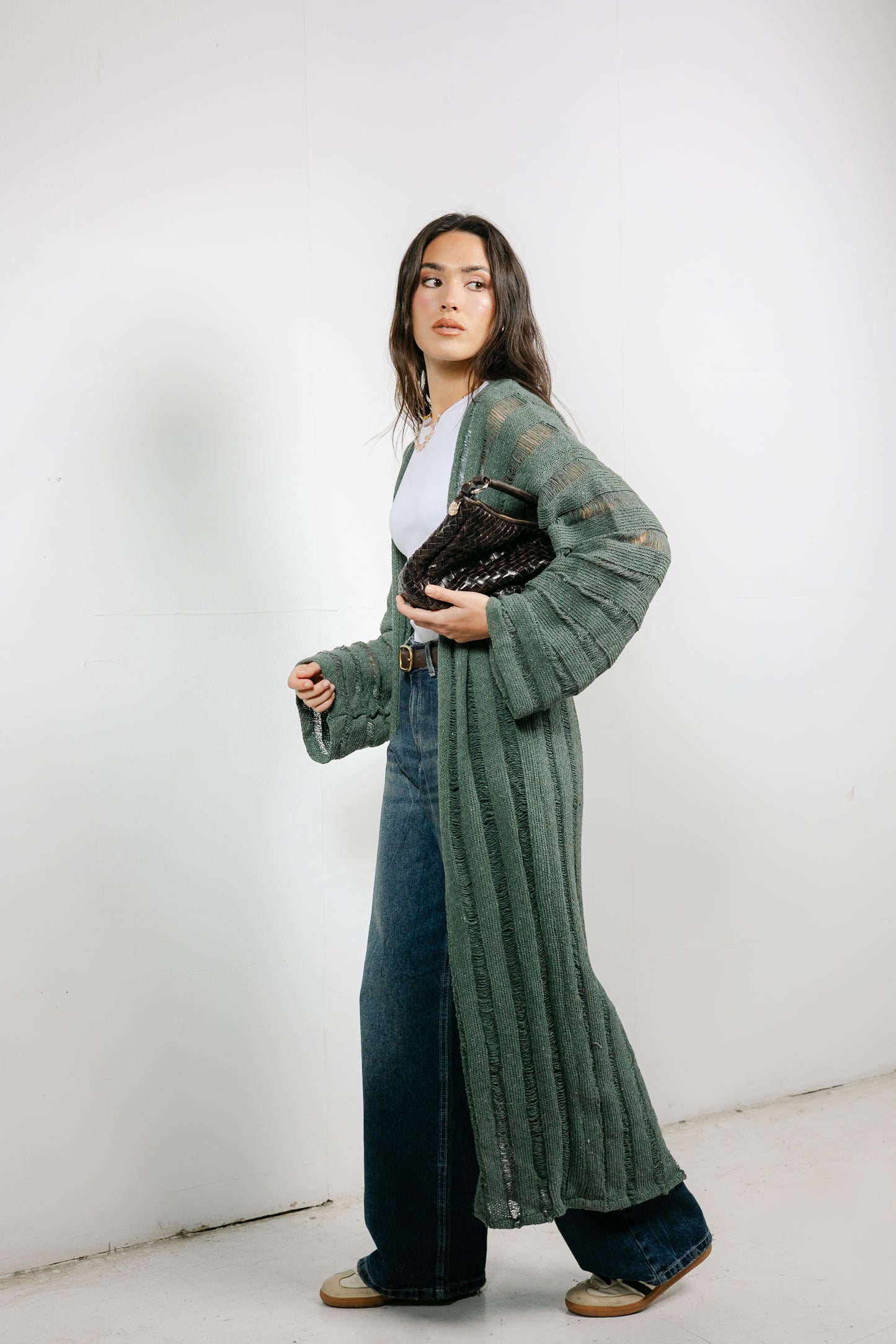 Sweet Attraction Cardigan in Olive