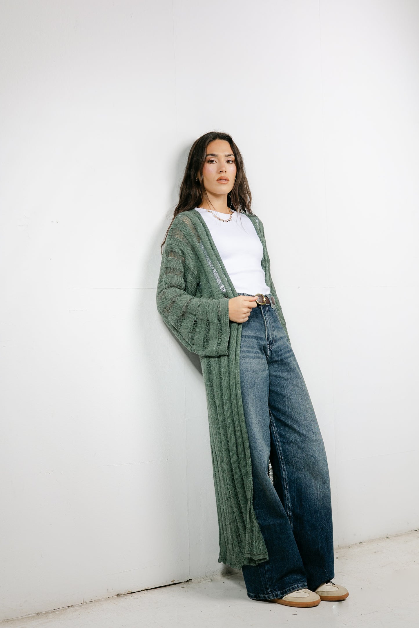 Sweet Attraction Cardigan in Olive