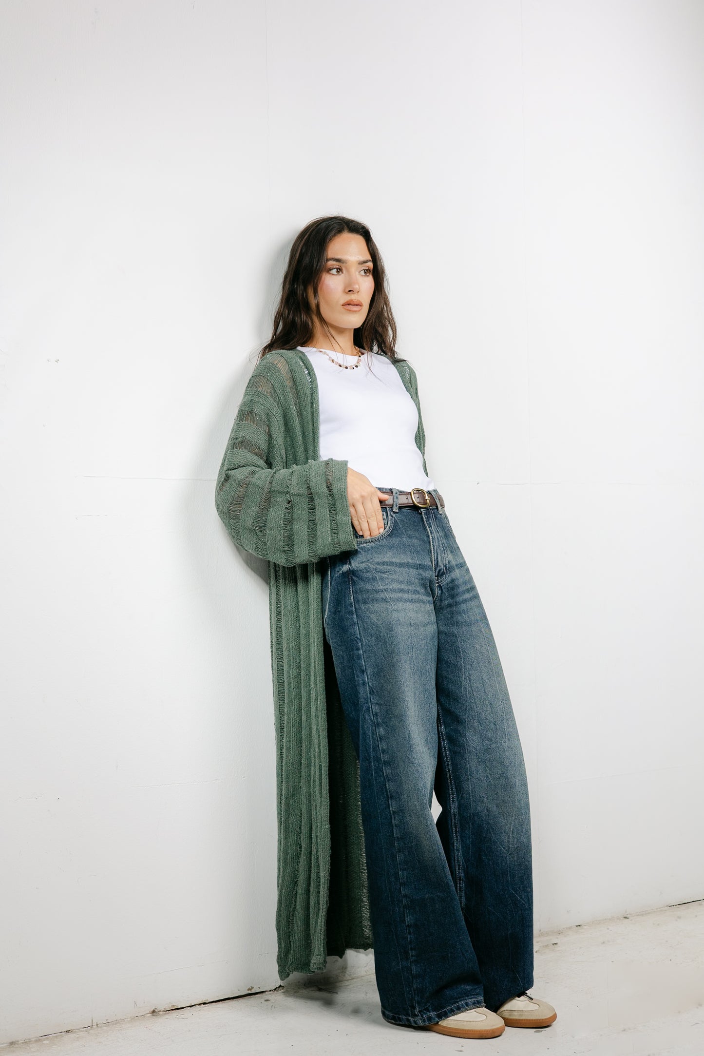 Sweet Attraction Cardigan in Olive