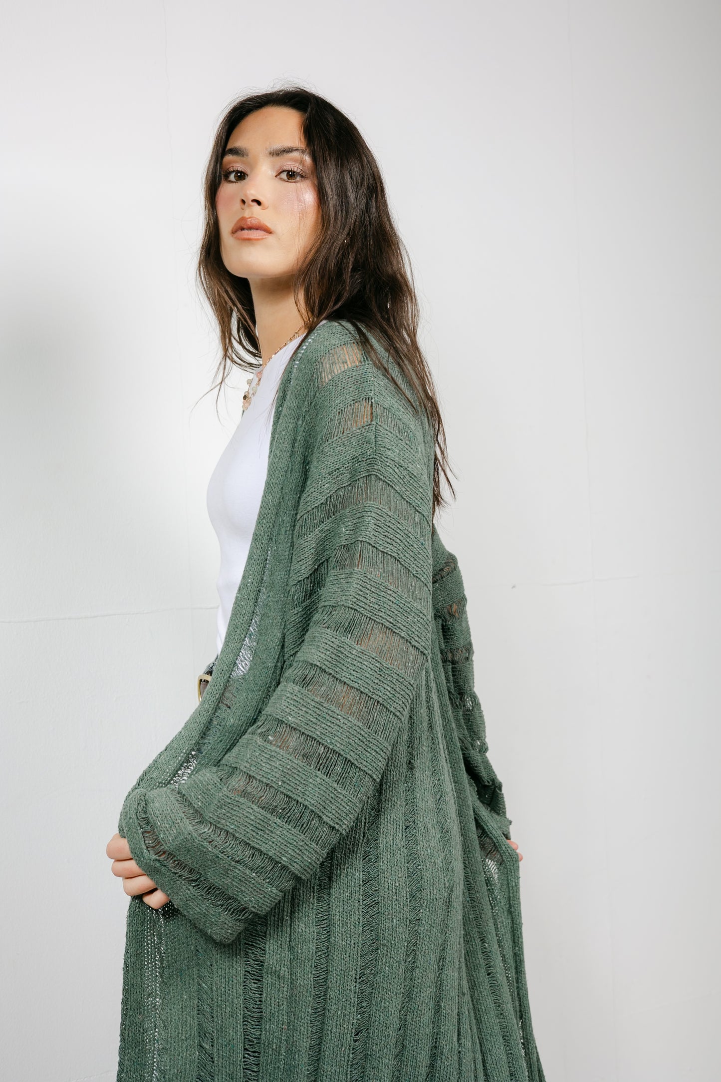 Sweet Attraction Cardigan in Olive