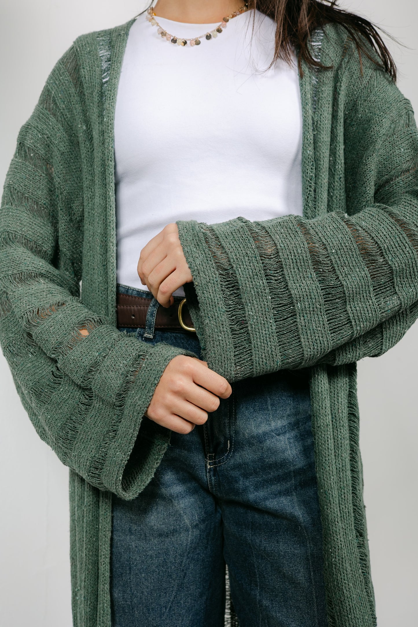 Sweet Attraction Cardigan in Olive