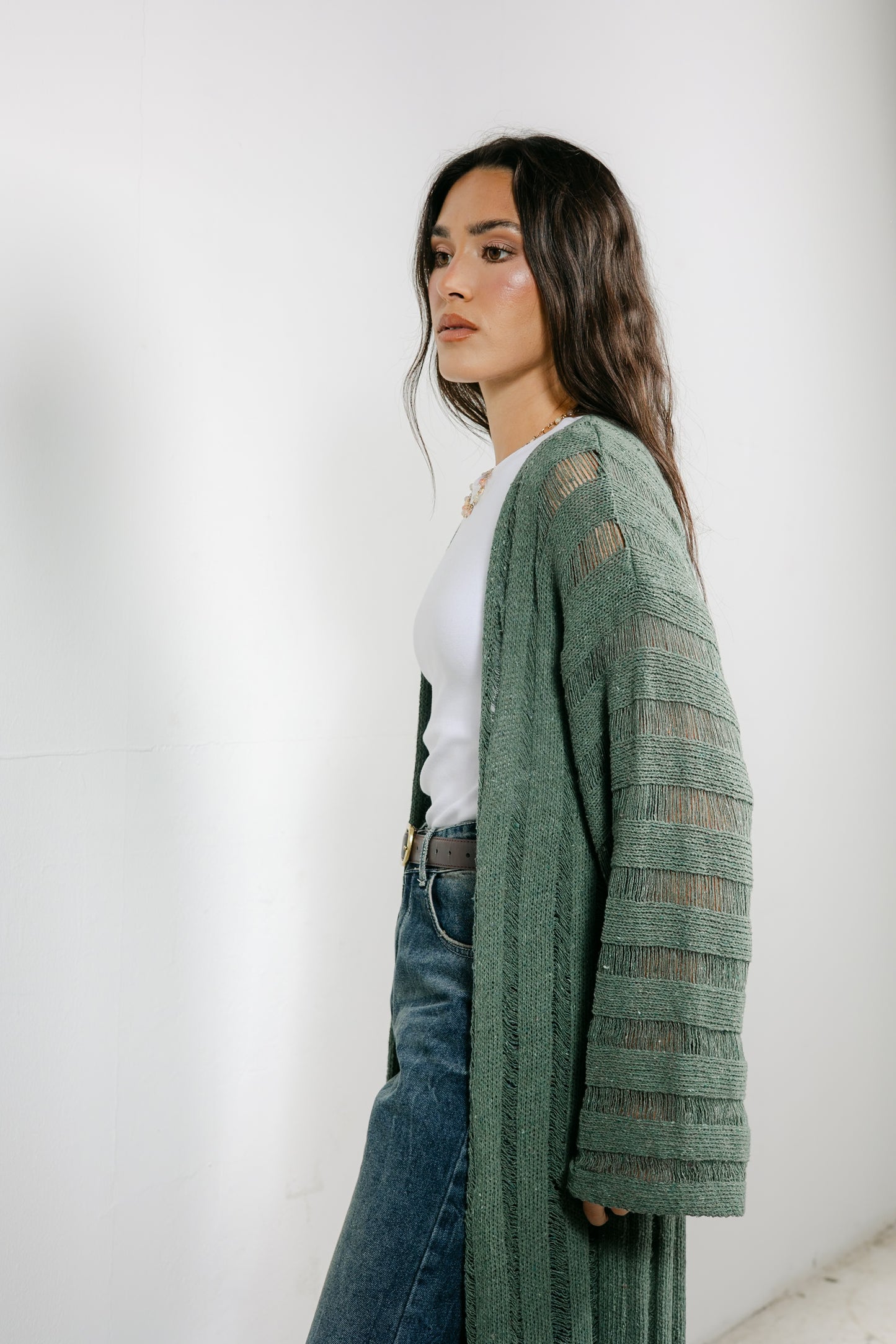 Sweet Attraction Cardigan in Olive