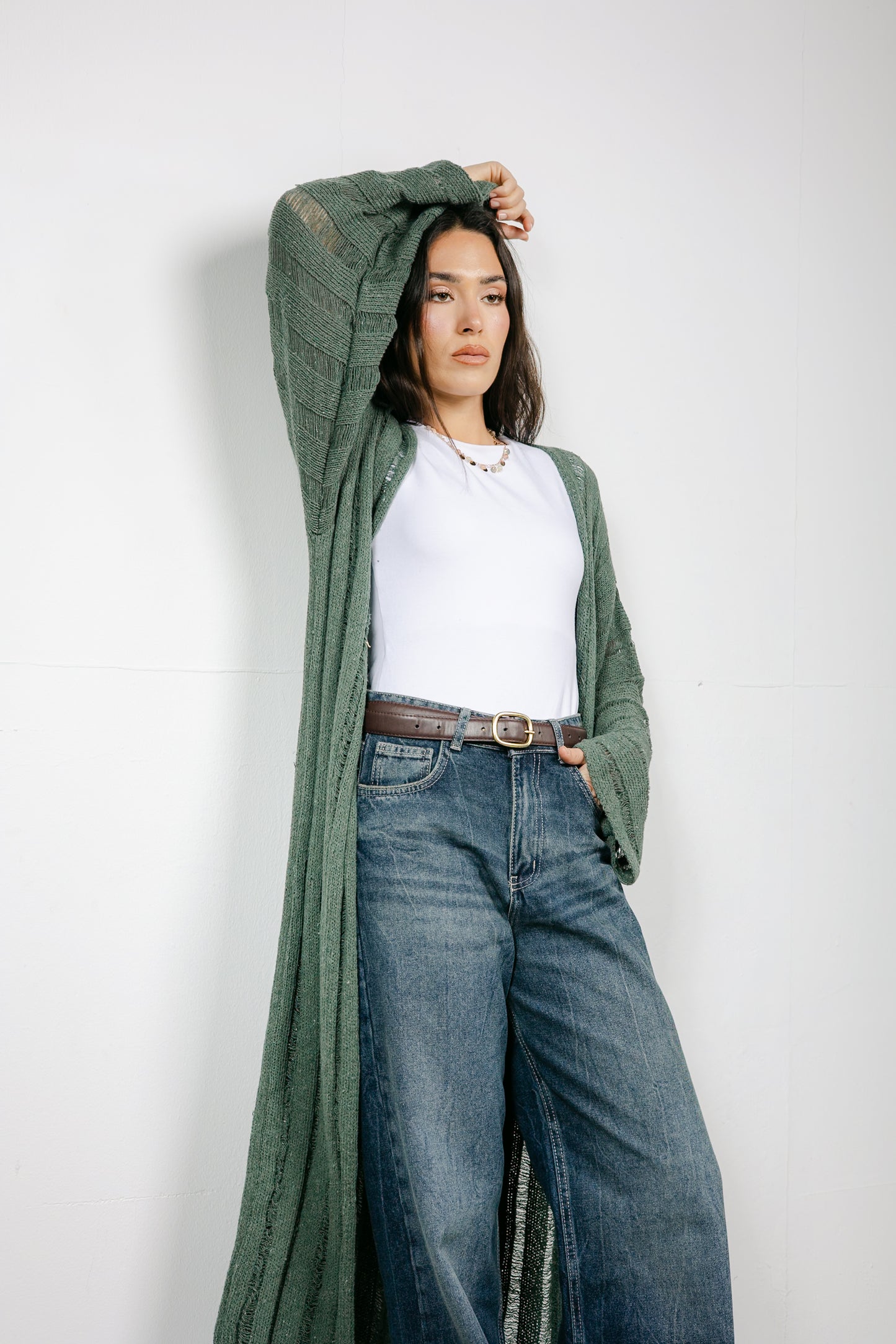 Sweet Attraction Cardigan in Olive