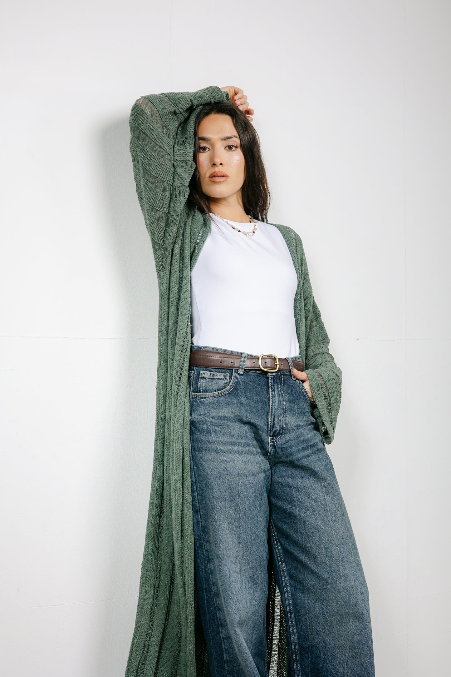 Sweet Attraction Cardigan in Olive