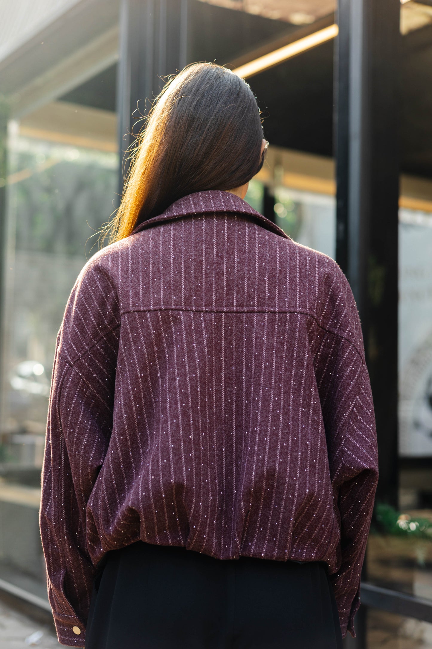 Star Daze Jacket in Burgundy