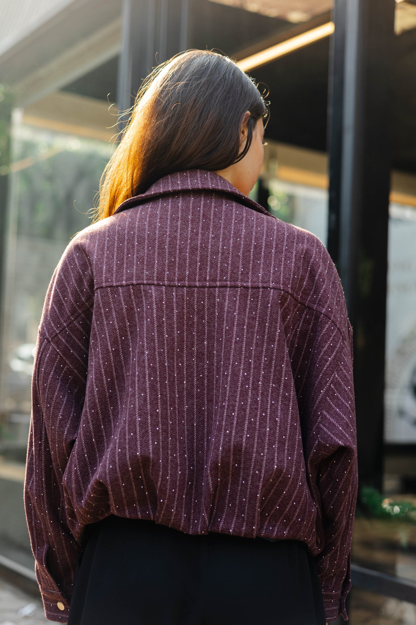 Star Daze Jacket in Burgundy